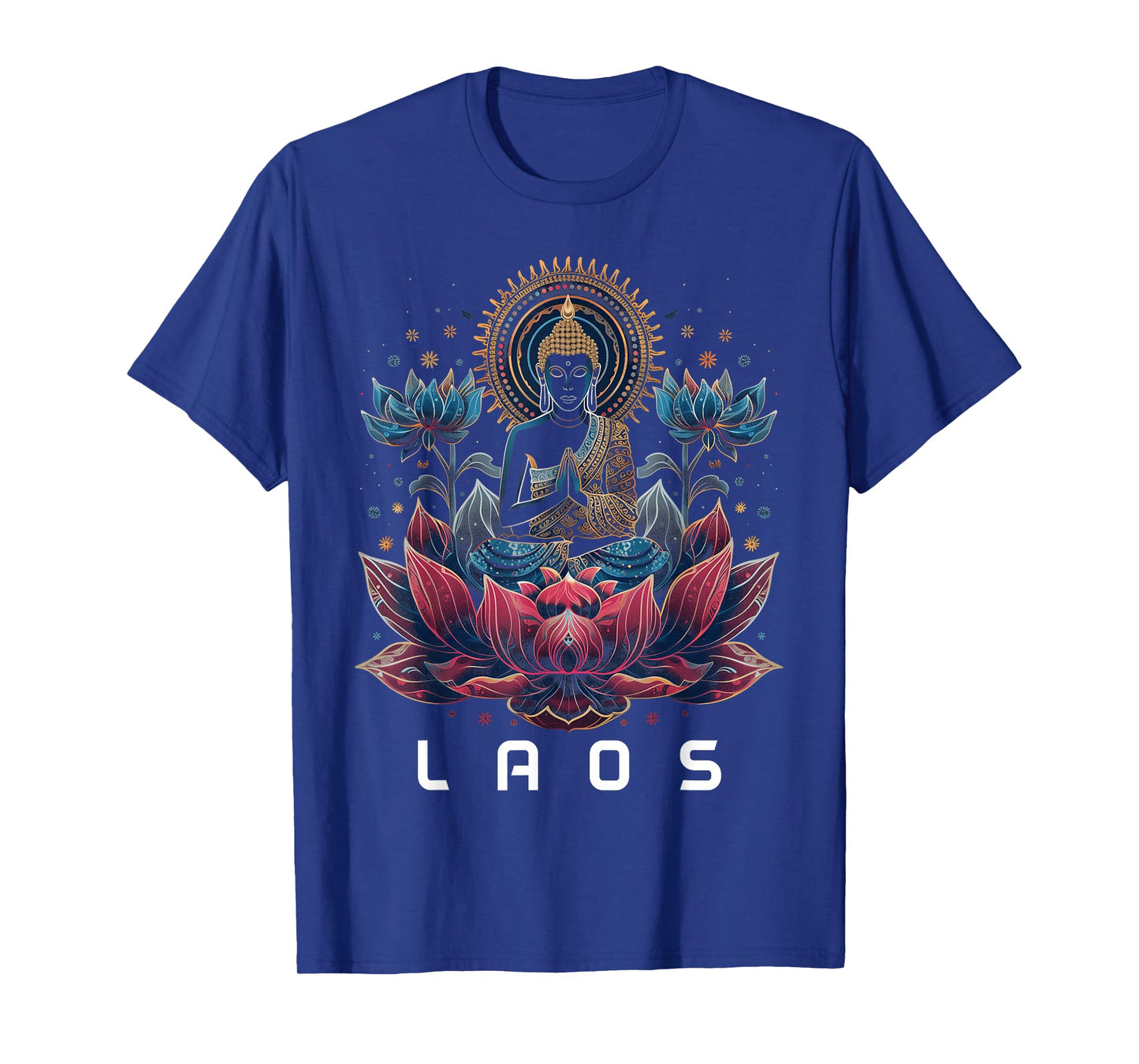 Laos Buddha Vintage Buddhist Souvenir T-Shirt