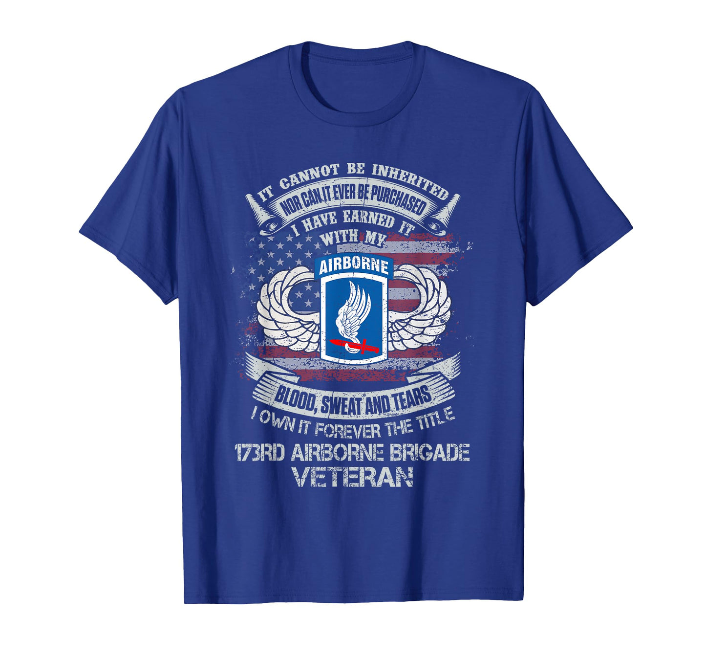 Own Forever The Title 173rd Airborne Brigade Veteran Flag US T-Shirt