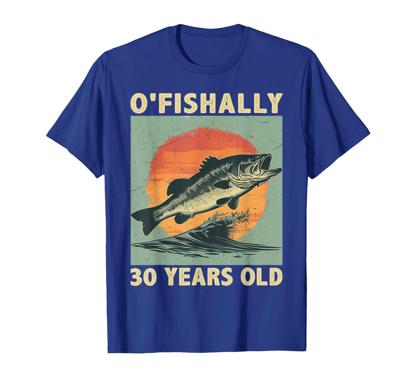 Ofishally 30 Years Old 1995 Fishing Fisherman 30th Birthday T-Shirt