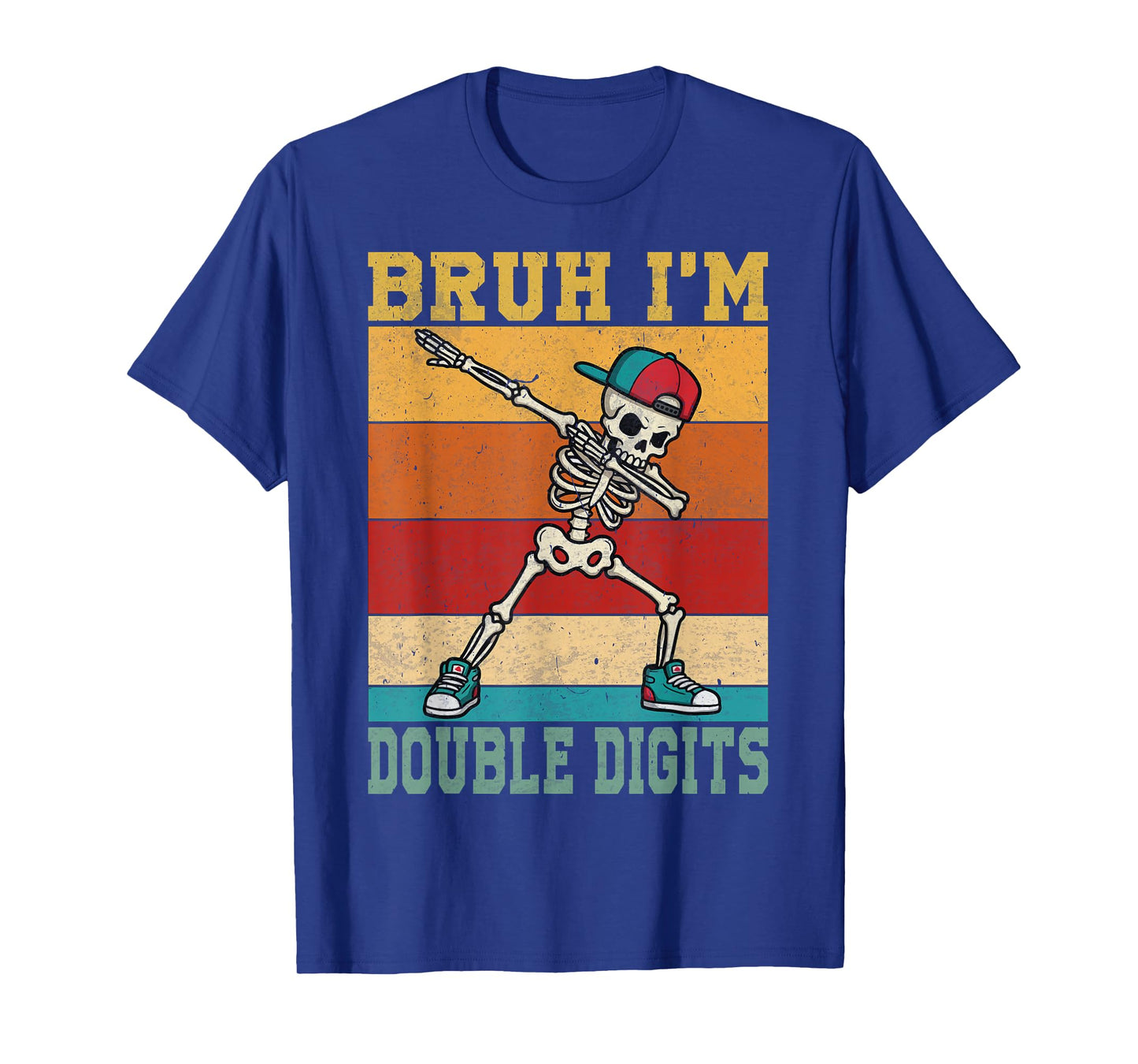 Bruh I'm Double Digits 10 year old boy birthday 10 birthday T-Shirt