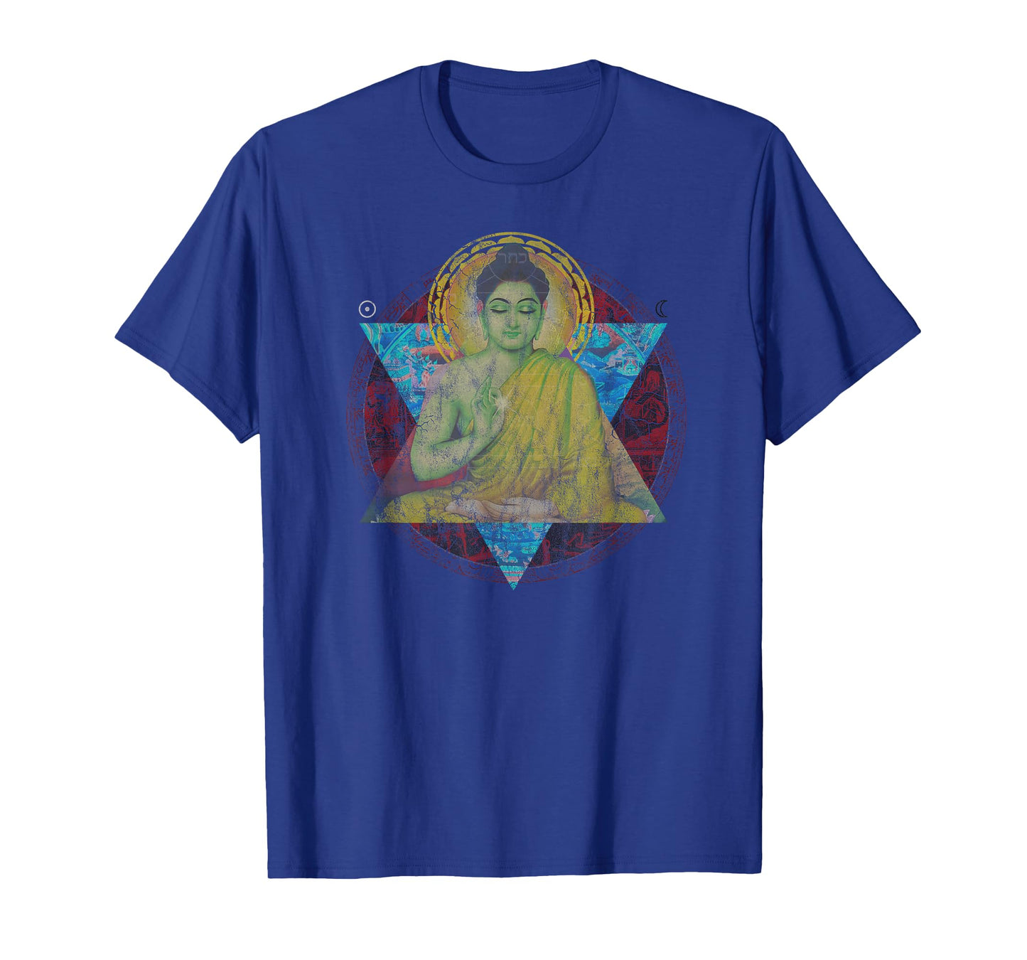 Yoga Buddhism Dharma Wheel Buddha Dharma Vintage Meditate T-Shirt