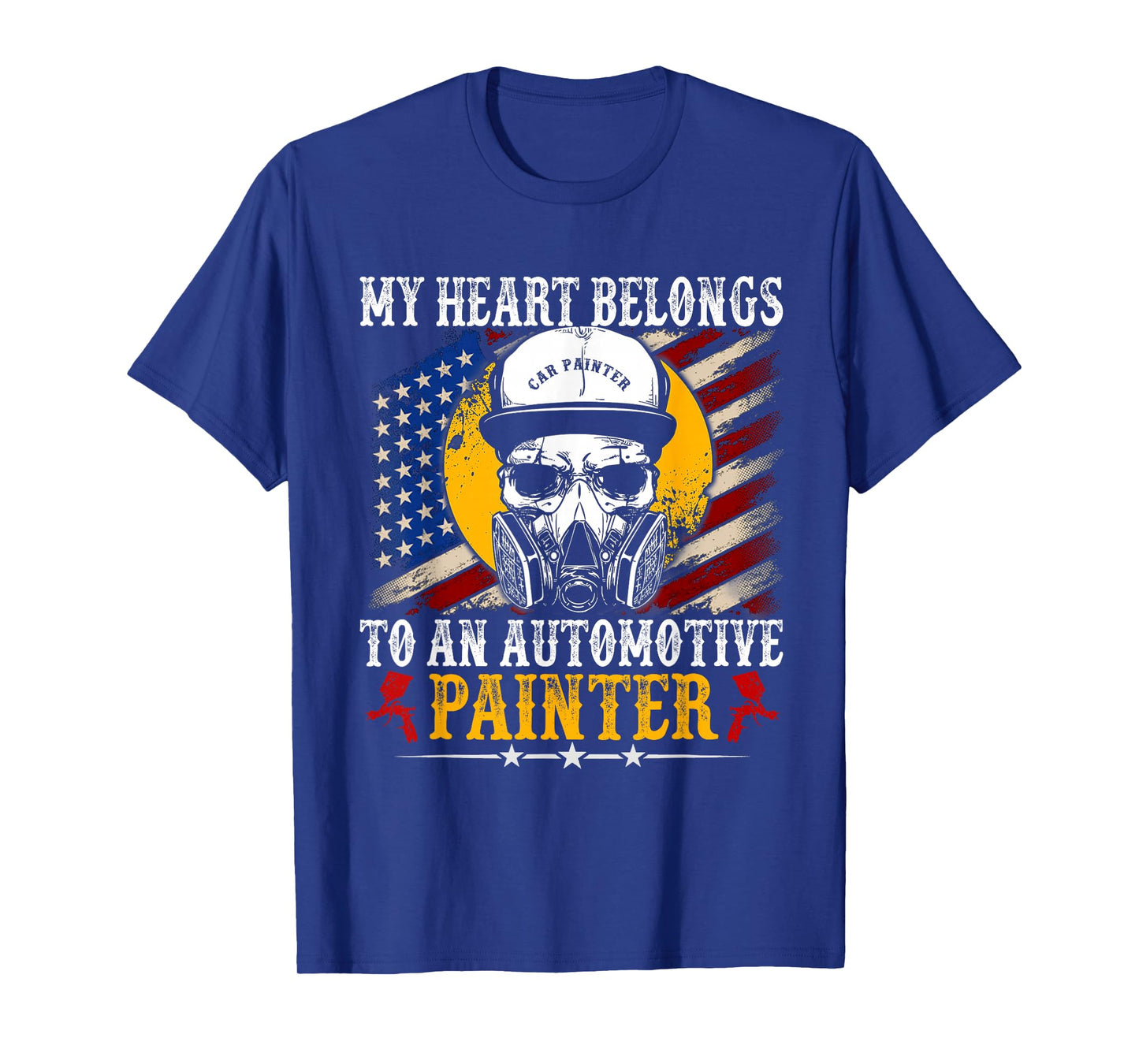 My Heart Belong Automotive Car Painter Gifts Fathers Day Dad T-Shirt