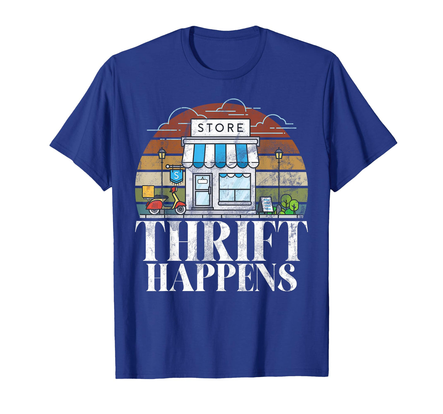 Thrifting Gifts Thrift Happens Thrifting T-Shirt - Unisex-Adults, Black, Small, Short Sleeve, T-Shirt
