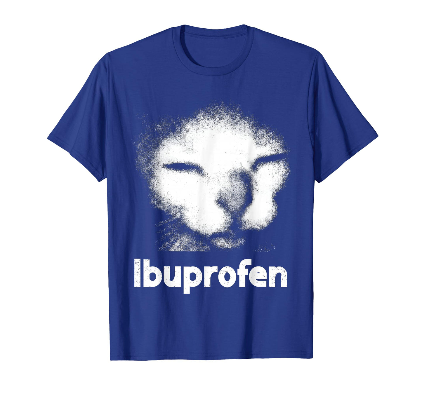 Funny Ibuprofen Cat Meme with Cringe Ugly Feline Face T-Shirt