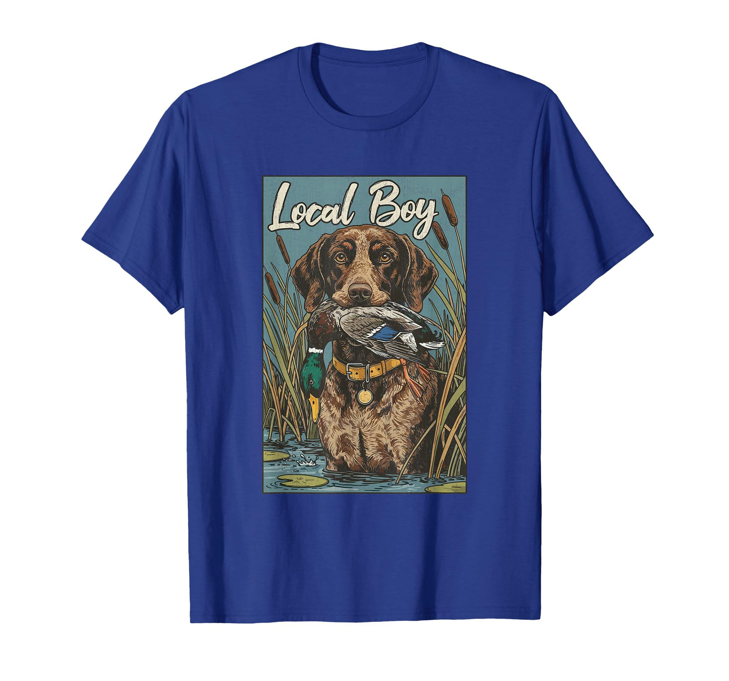 Local Boy Chocolate Labrador Retriever Duck Hunting Vintage T-Shirt