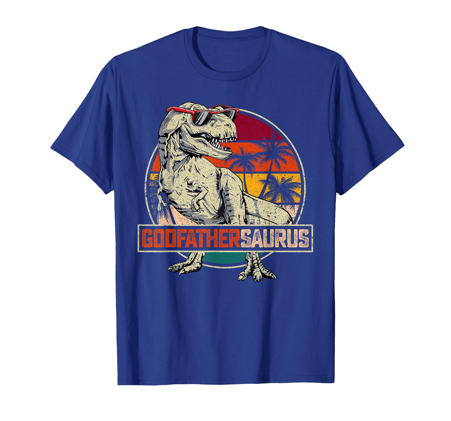 Godfathersaurus T Rex Dinosaur Godfather Saurus Family Match T-Shirt