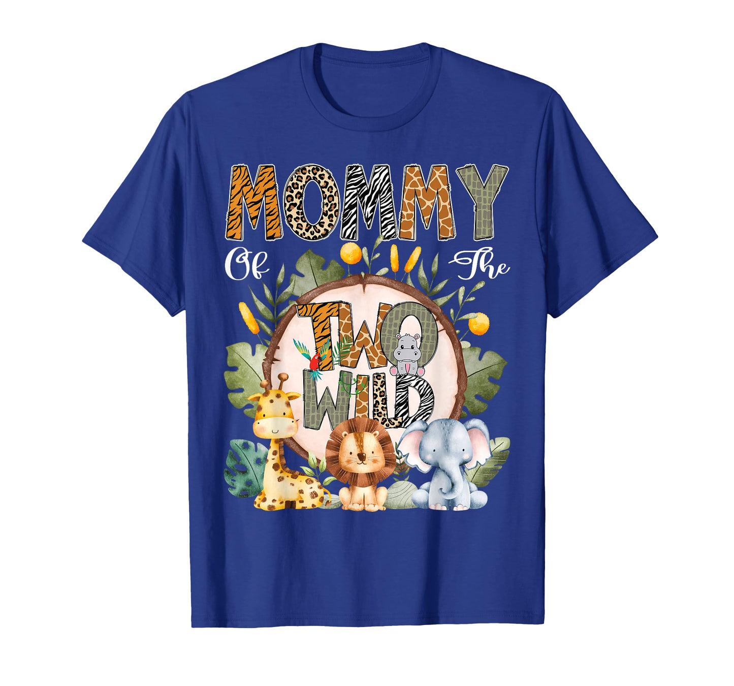 Mommy Of The Two Wild Animal Safari 2Nd Birthday Party T-Shirt