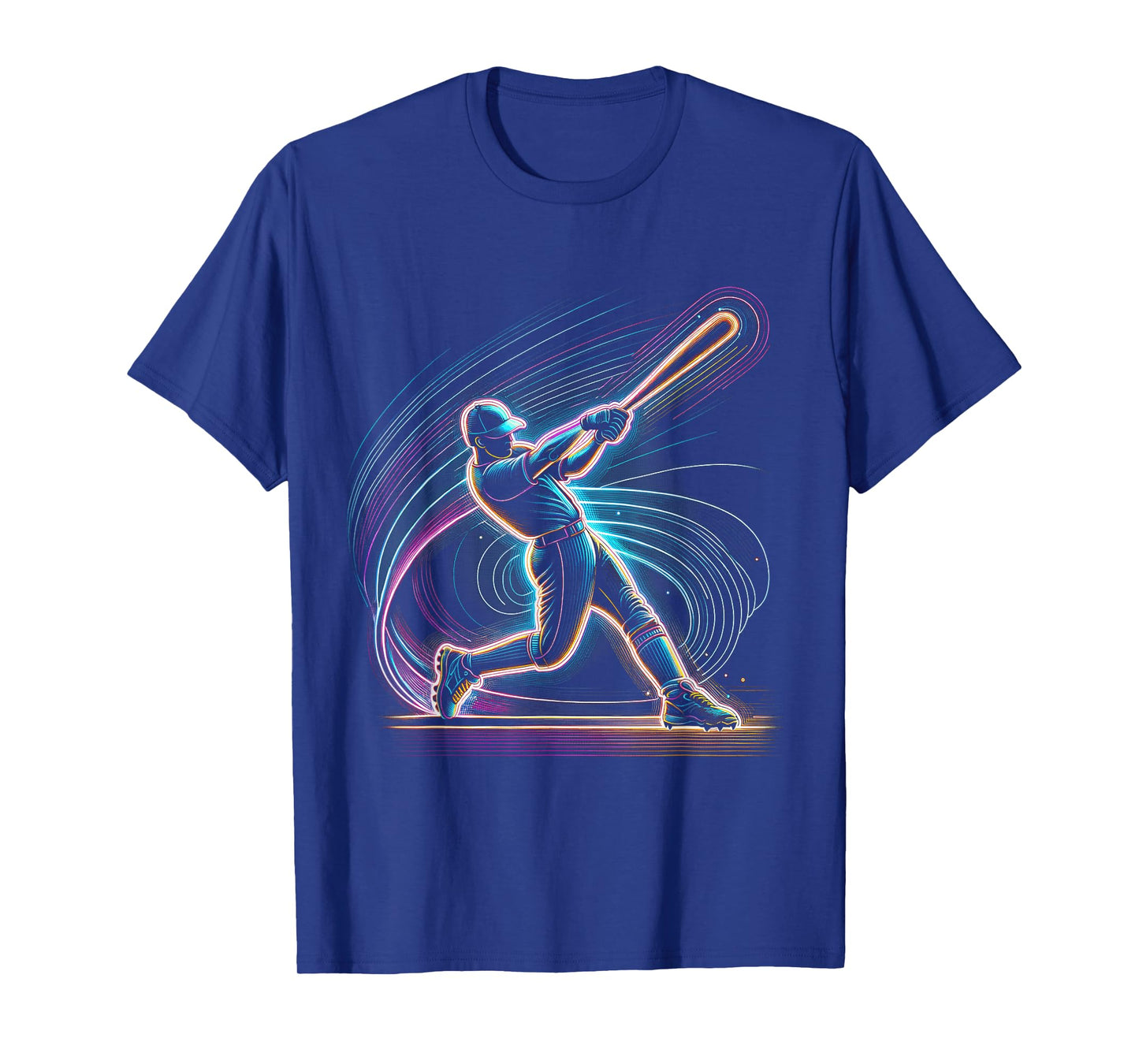 Baseball Player Art Graphic Baseball Fan Boys Mens T-Shirt