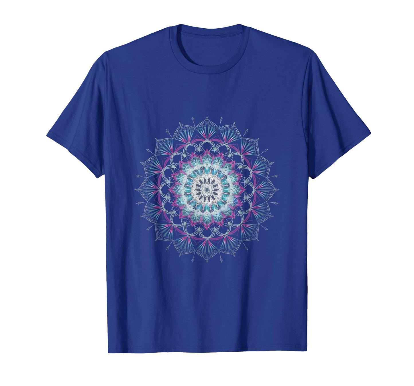 Watercolor Mandala Sacred Fractal Geometry Art T-Shirt