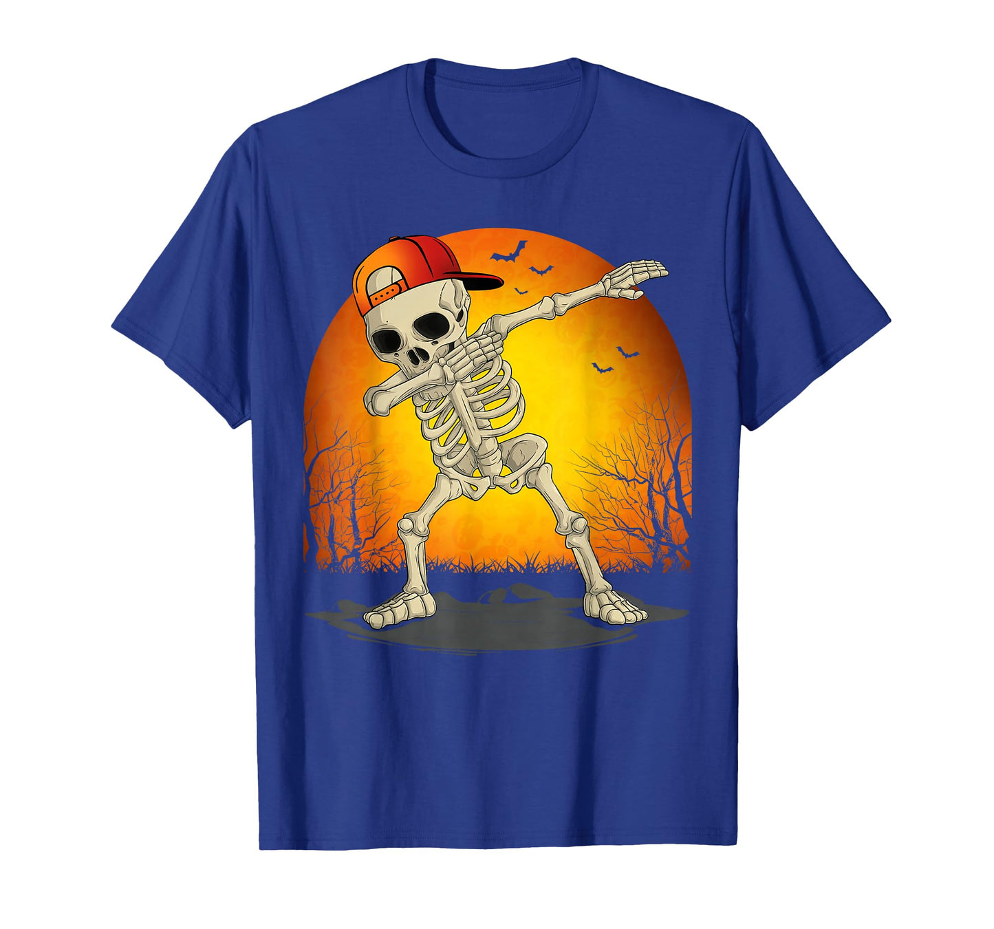 Funny Dabbing Skeleton Skull Halloween for Kids Boys Men T-Shirt
