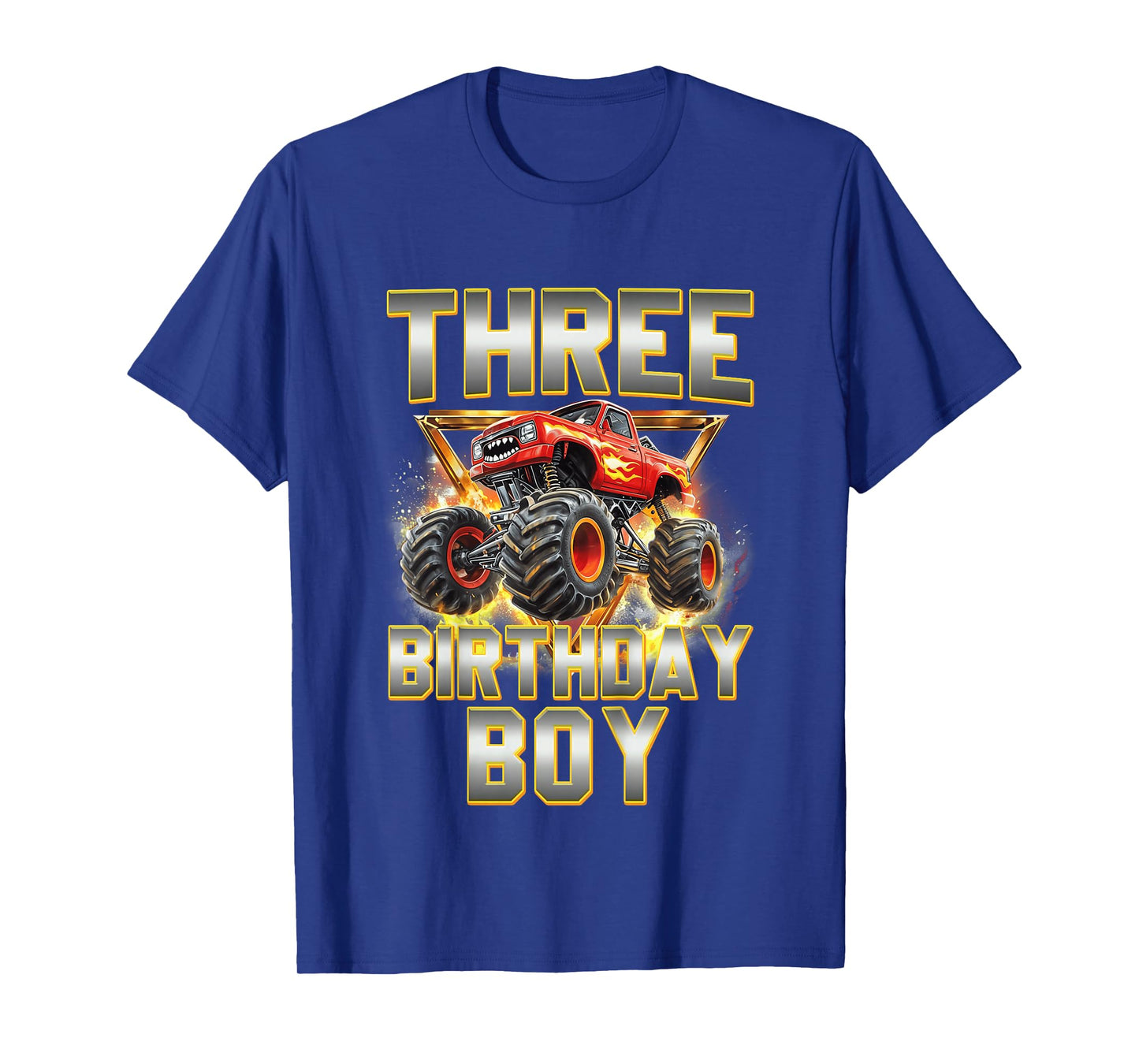 Kids I'm Three Year Old 3rd Birthday Boy Monster Truck Are My Jam T-Shirt