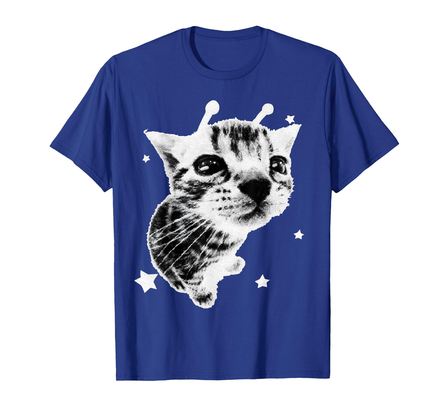 Y2K Alien Cat Meme Retro Silly Cat Vintage Kitty Funny Shirt T-Shirt