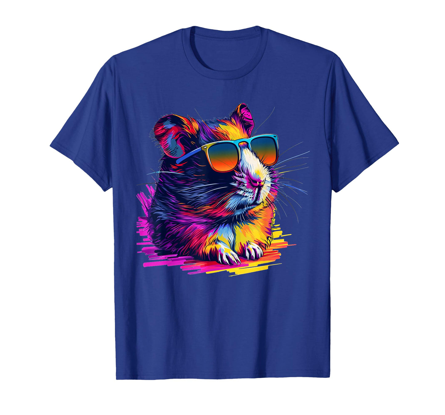 Cool looking hamster with multicolor sunglasses outfit T-Shirt