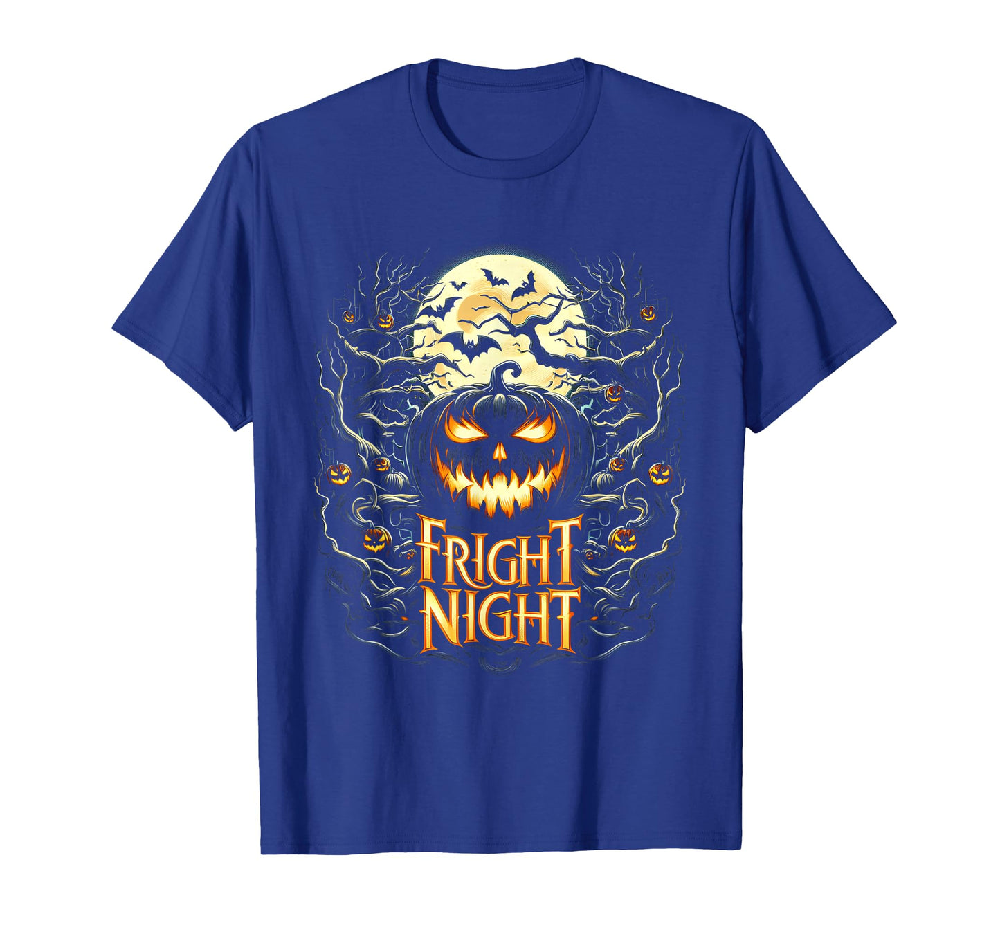 Halloween Pumpkin Jack O Lantern Face Fright Night T-Shirt