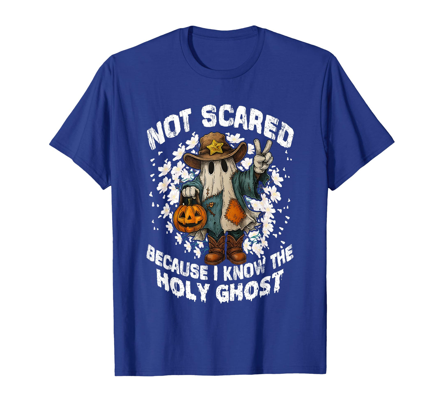 Not Scared Because I Know The Holy Ghost Christian Halloween T-Shirt