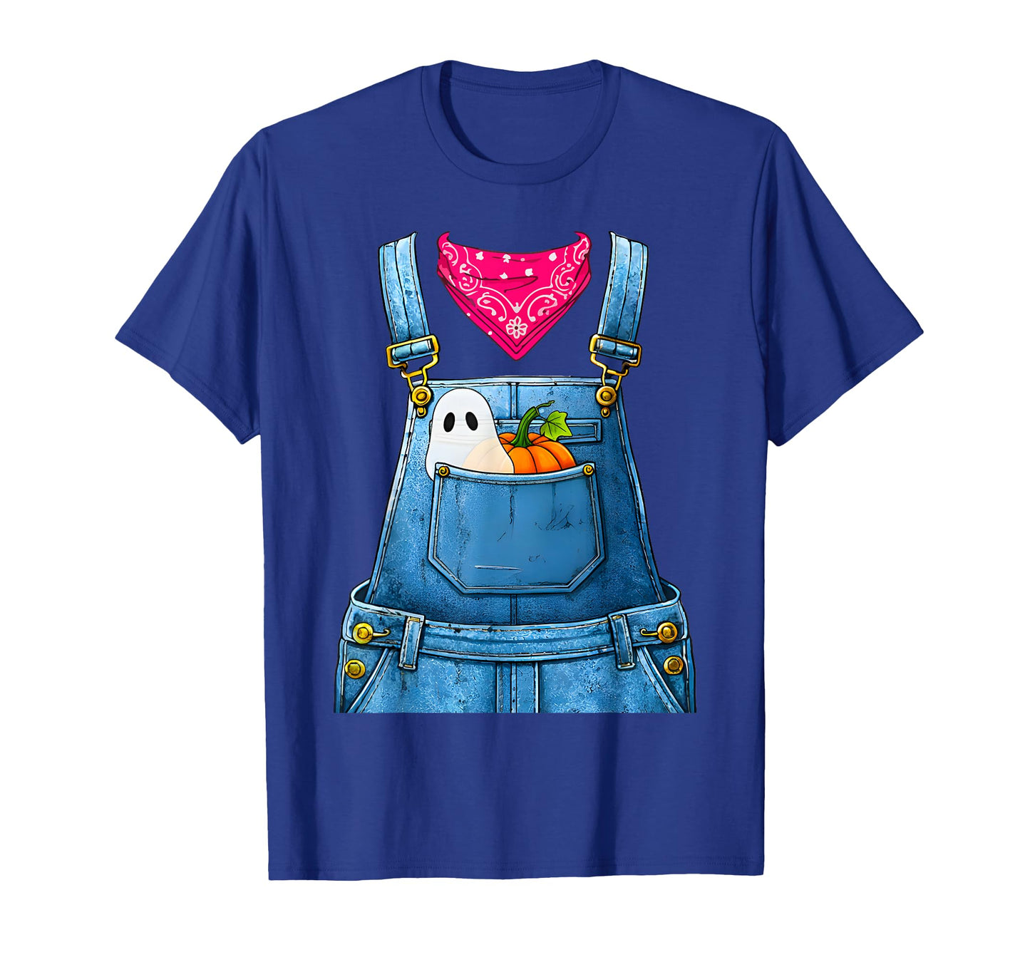 Halloween Overalls Farmer Costume for Women and Adults T-Shirt