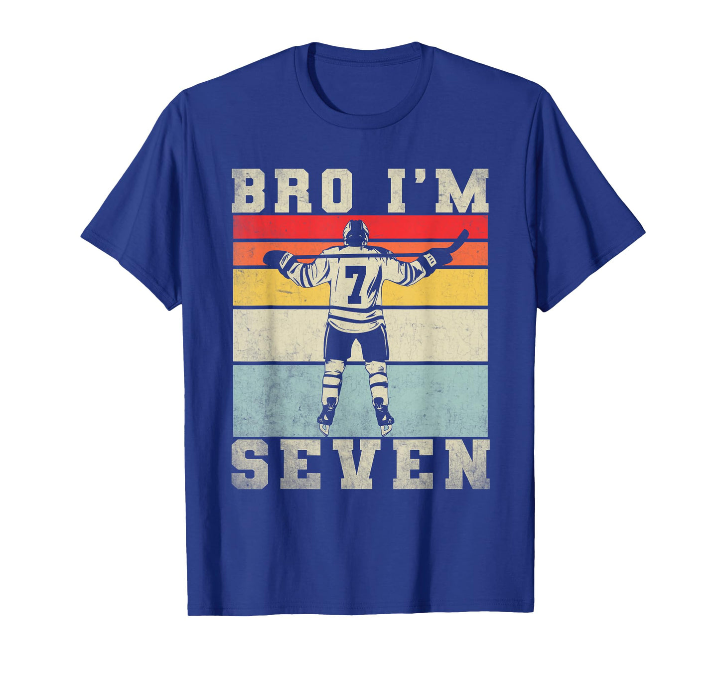 7th Birthday Ice Hockey Boy 7 Year Old Hockey Player T-Shirt