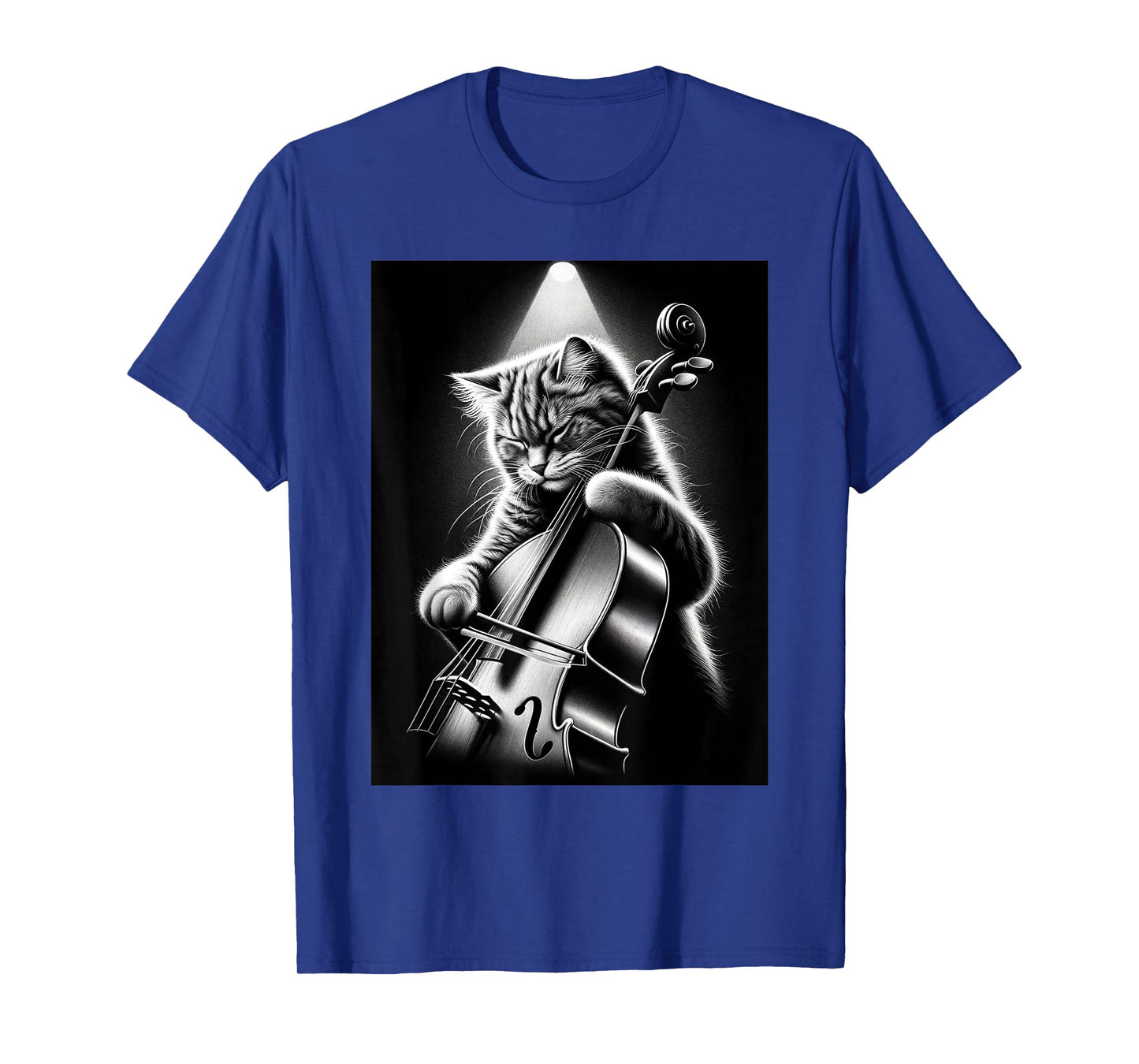 Musician Cello Player Funny Cat Playing Cello T-Shirt