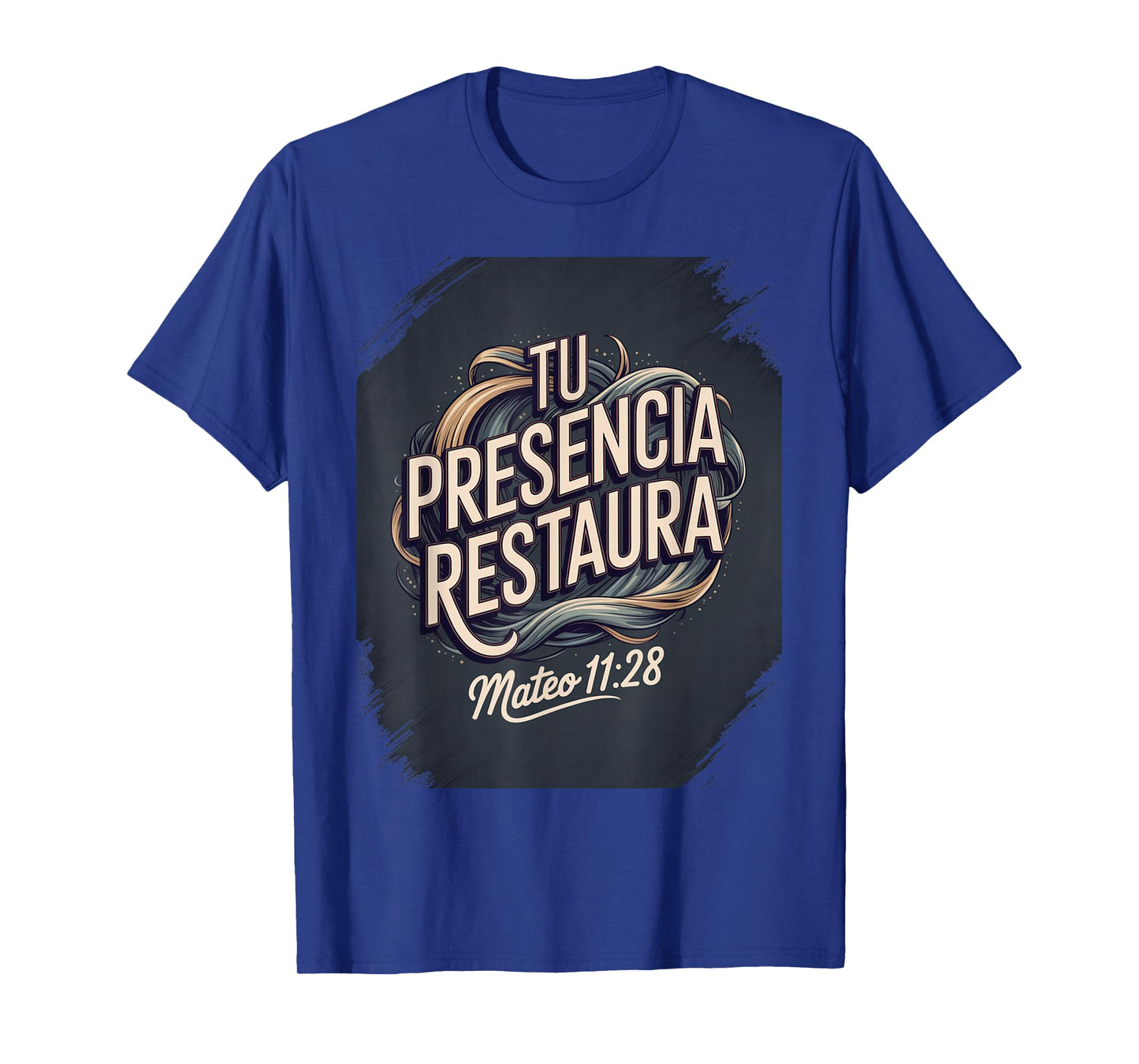 Tu Presencia Restaura β Mateo 11:28 Christian Faith Design T-Shirt