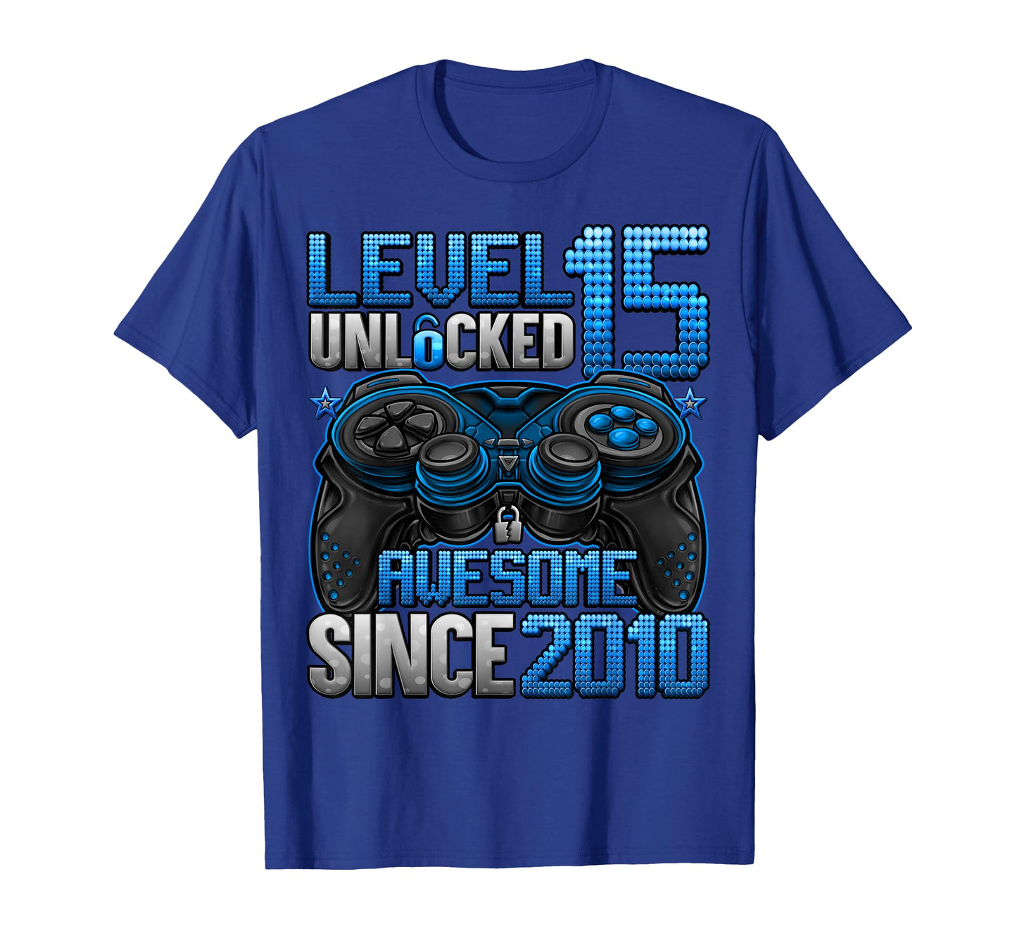 Level 15 Unlocked 15 Year Old Gifts Boys 15th Birthday Boy T-Shirt