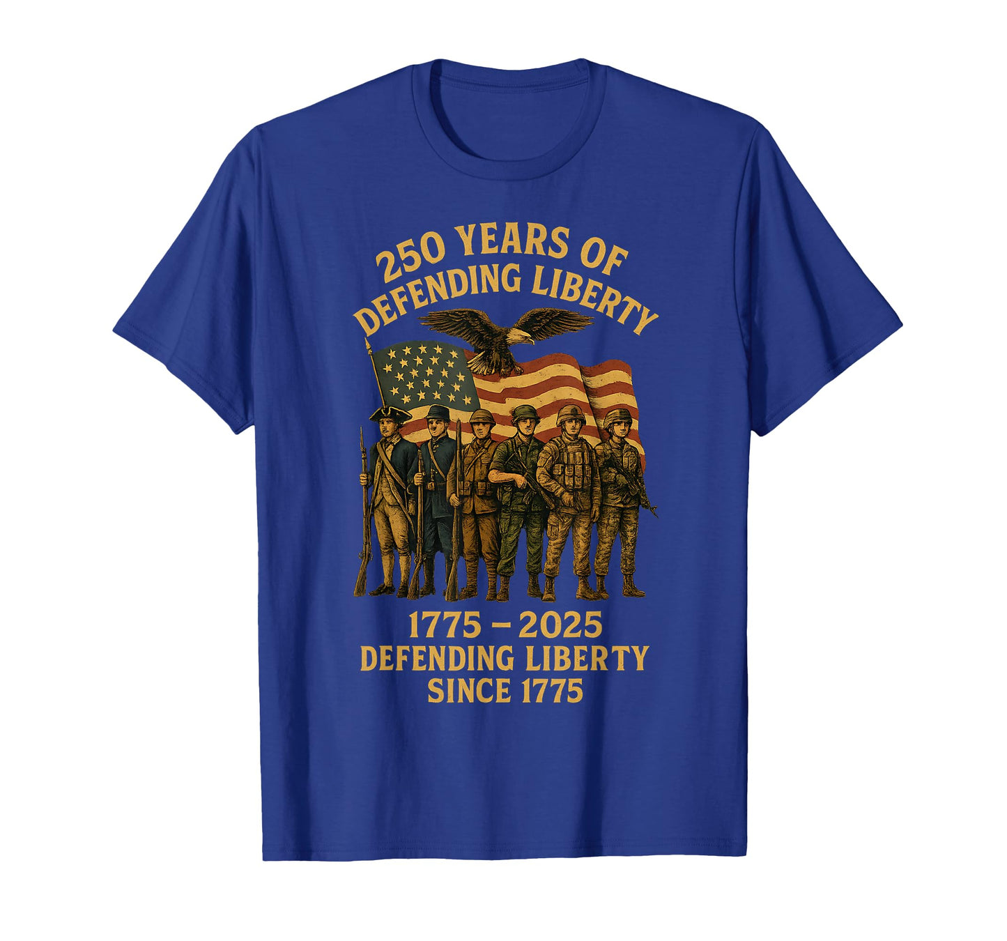 Patriotic USA Army Us Military Parade 250th anniversary 2025 T-Shirt