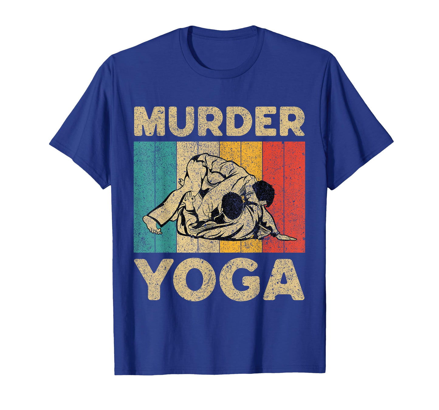 Murder Yoga Funny Vintage BJJ Brazilian Jiu Jitsu T-Shirt