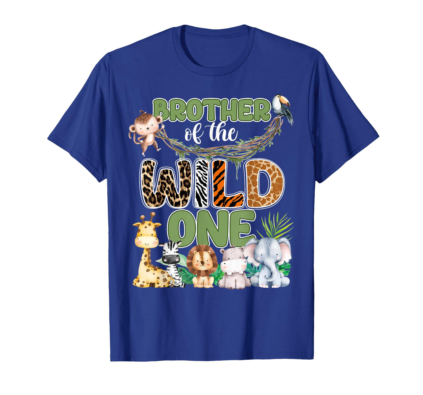Brother of The Wild One 1St Birthday Family Safari Jungle T-Shirt