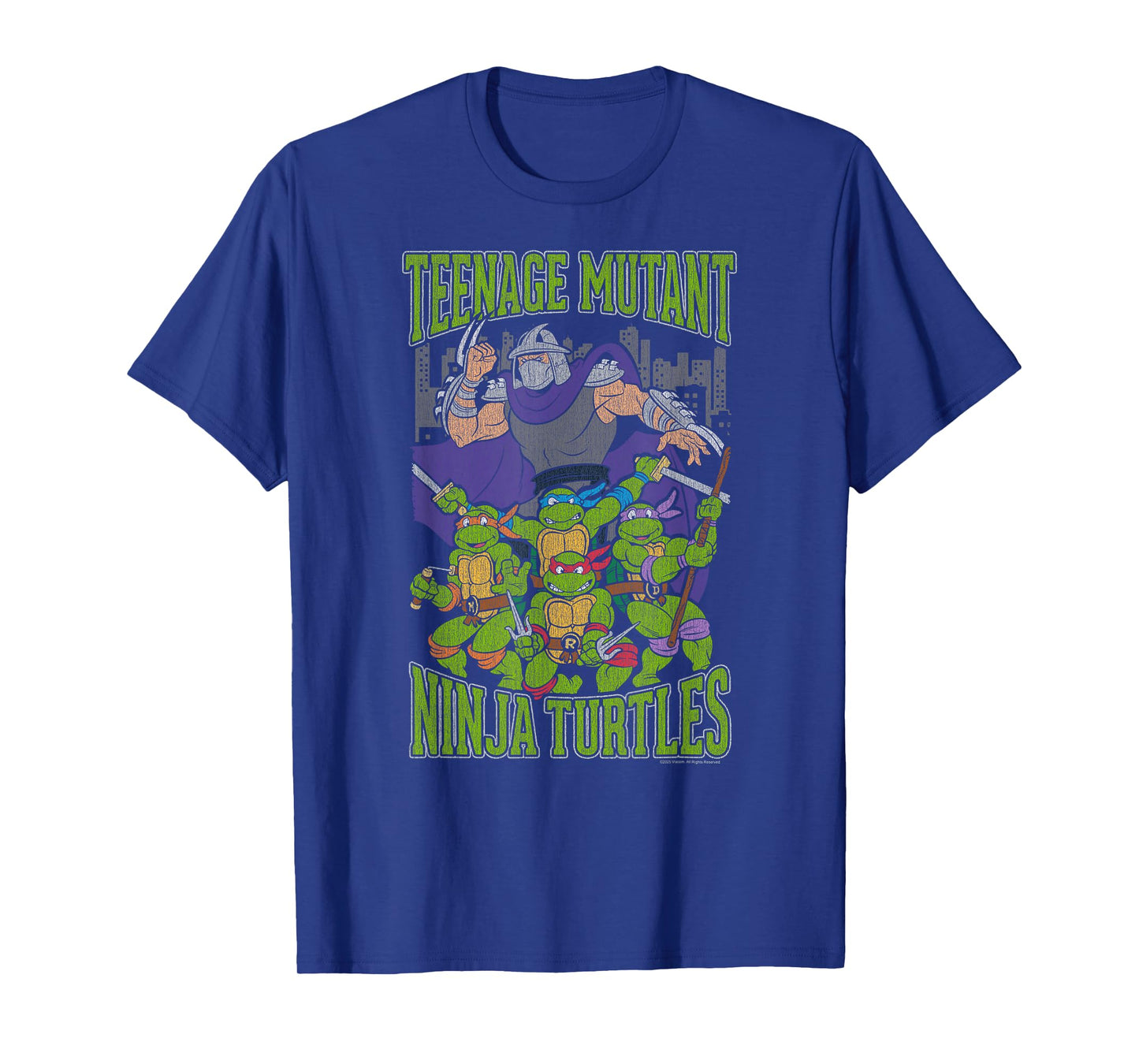 Teenage Mutant Ninja Turtles Shredder and Turtles Retro T-Shirt