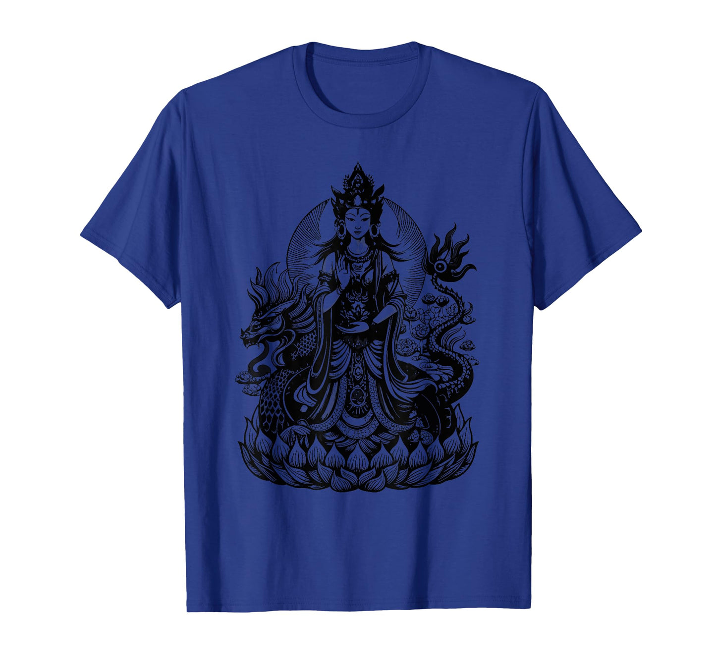 Quan Yin Chinese Goddess of Compassion Kwan Yin Dragon T-Shirt