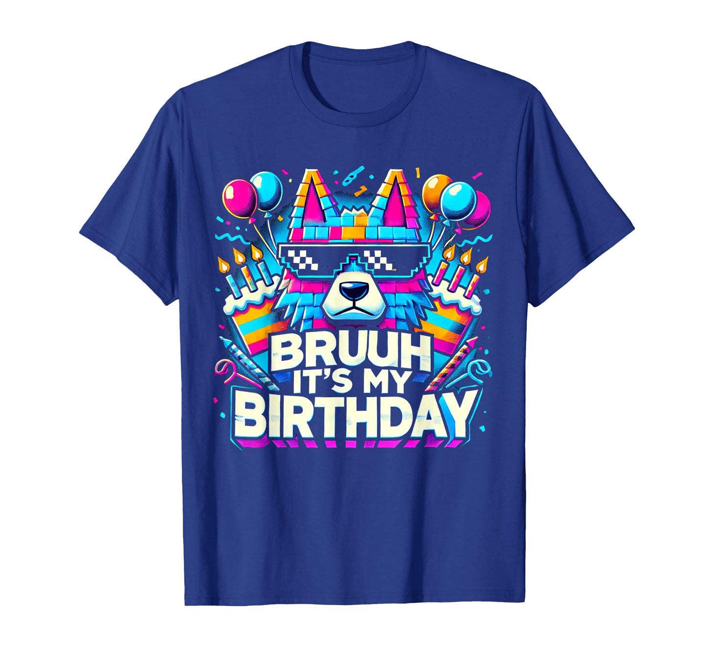 Bruh Its My Birthday Wolf Boy Family Party Bday T-Shirt