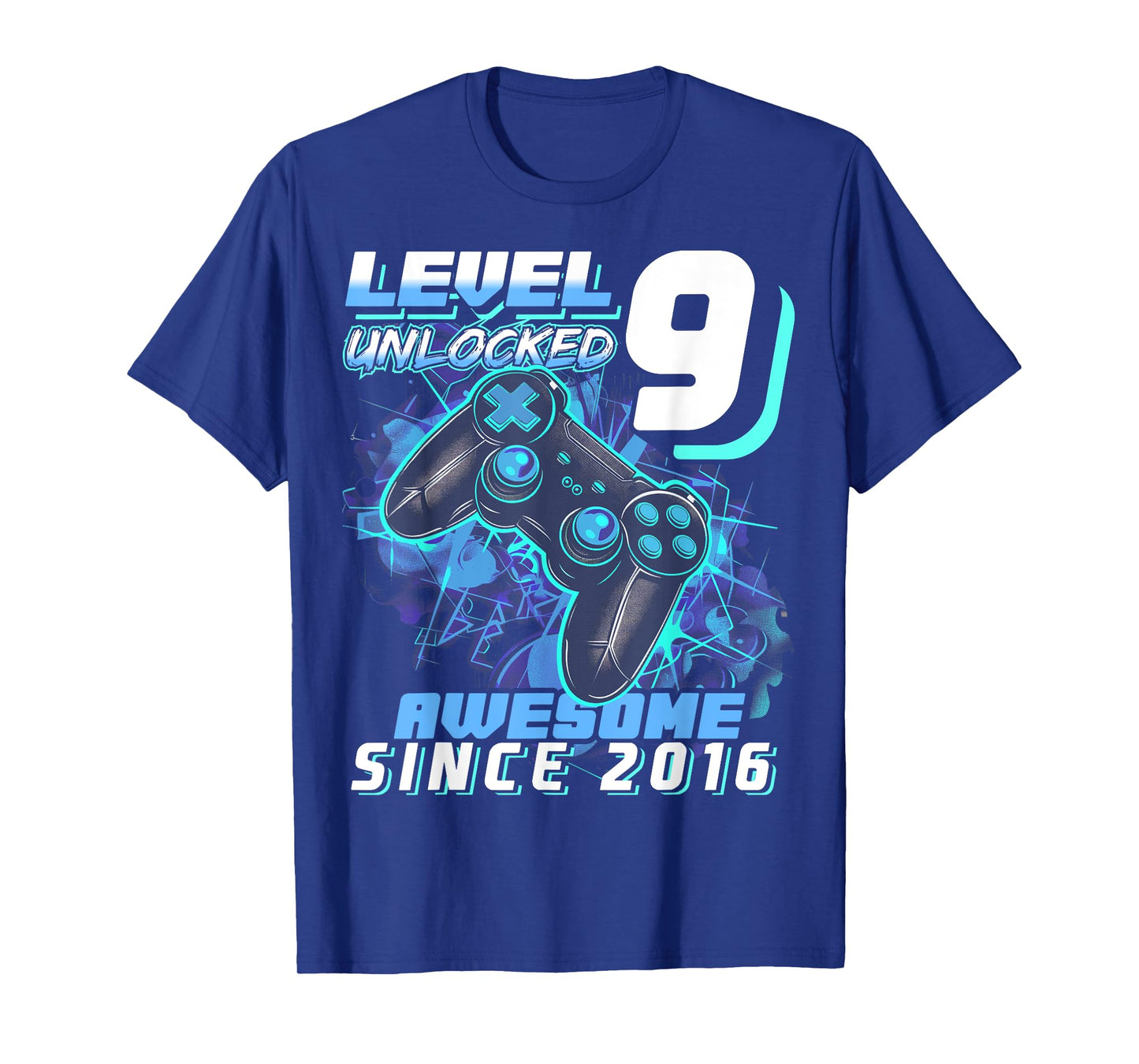 9th Birthday Boy Level 9 Gamer 9 Year Video Game Party T-Shirt