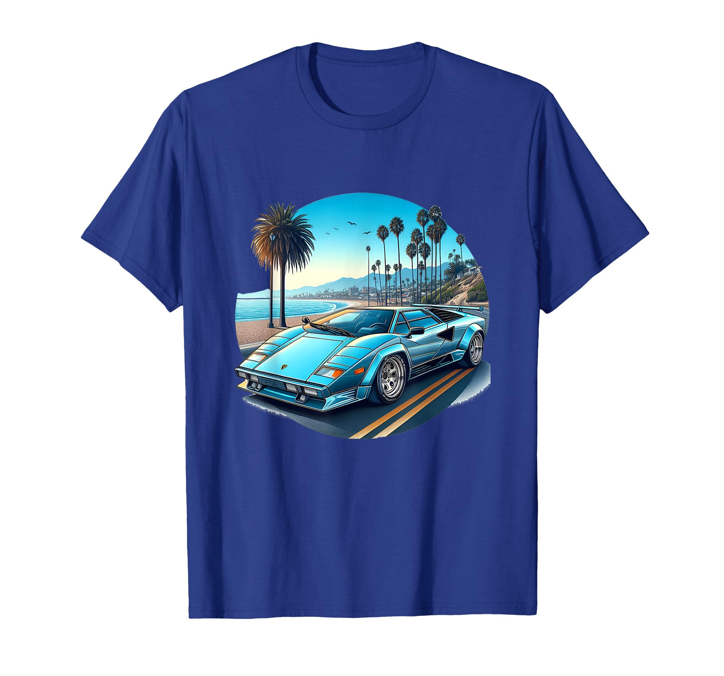 Classic Countach Italian Supercar Poster car Vice T-Shirt