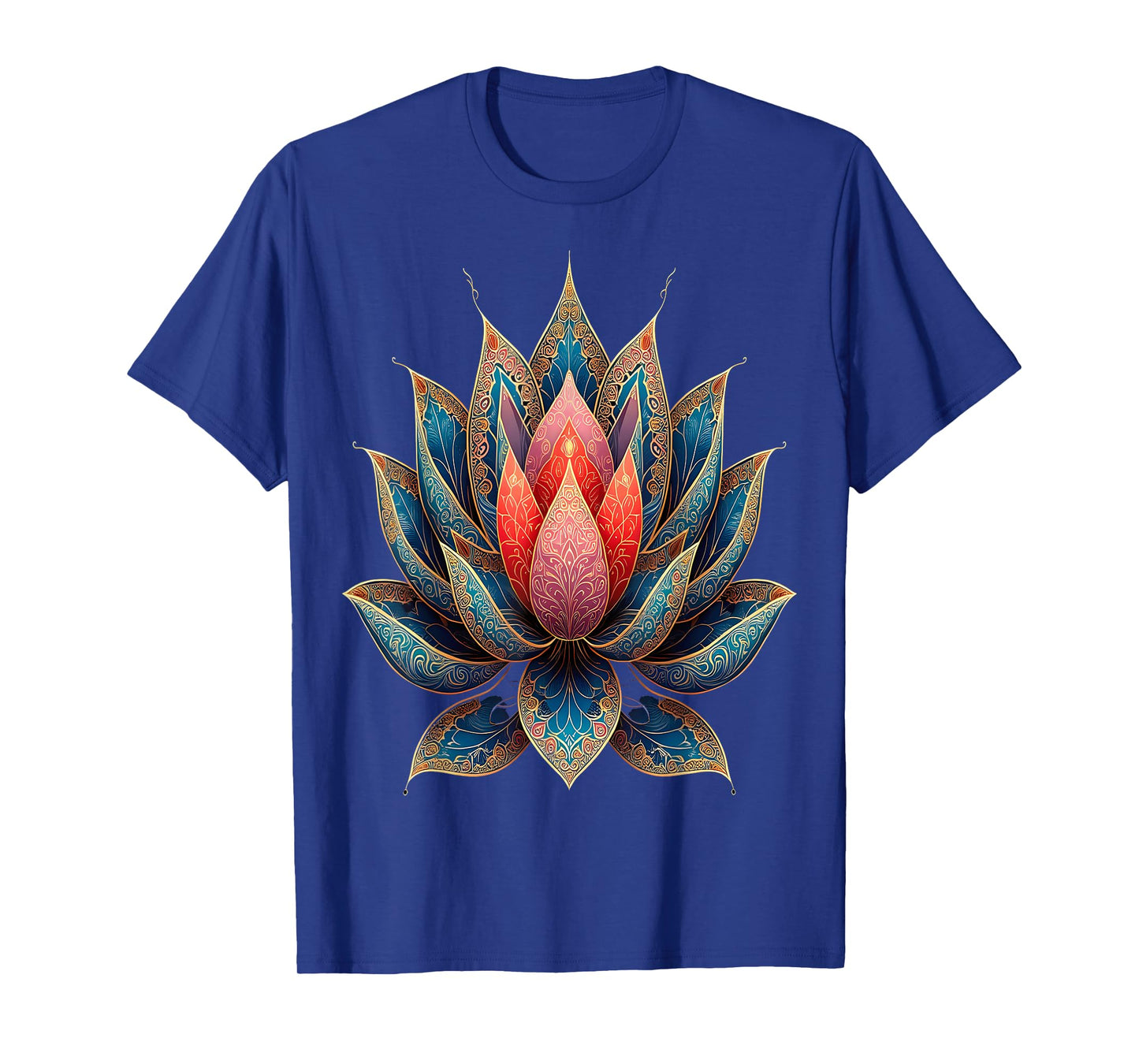 Ornate Lotus Mandala Spiritual Serenity T-Shirt
