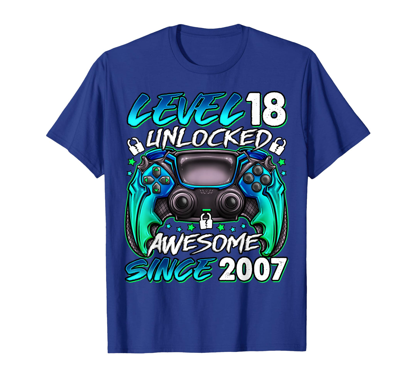 Level 18 Unlocked 18 Year Old Gifts Boys 18th Birthday Boy T-Shirt