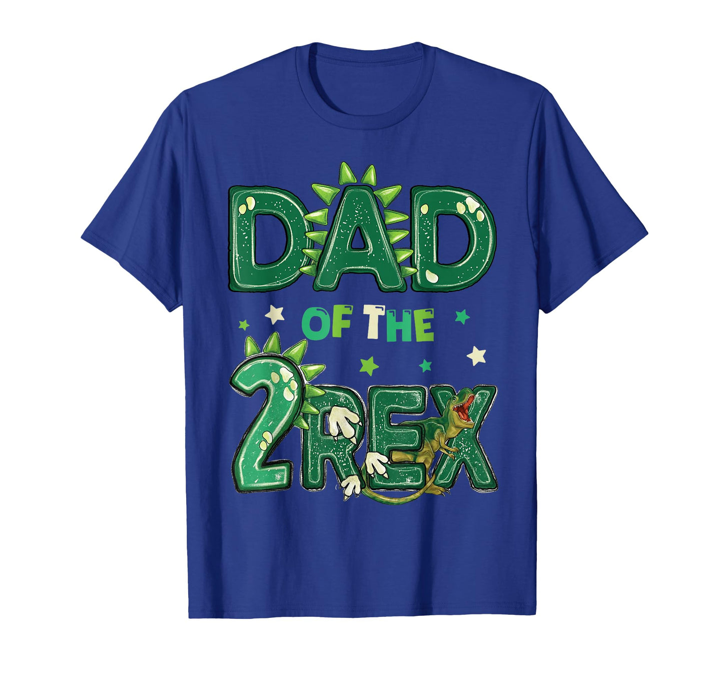 Dad Of The Two Rex Birthday Dinosaur Family Matching T-Shirt