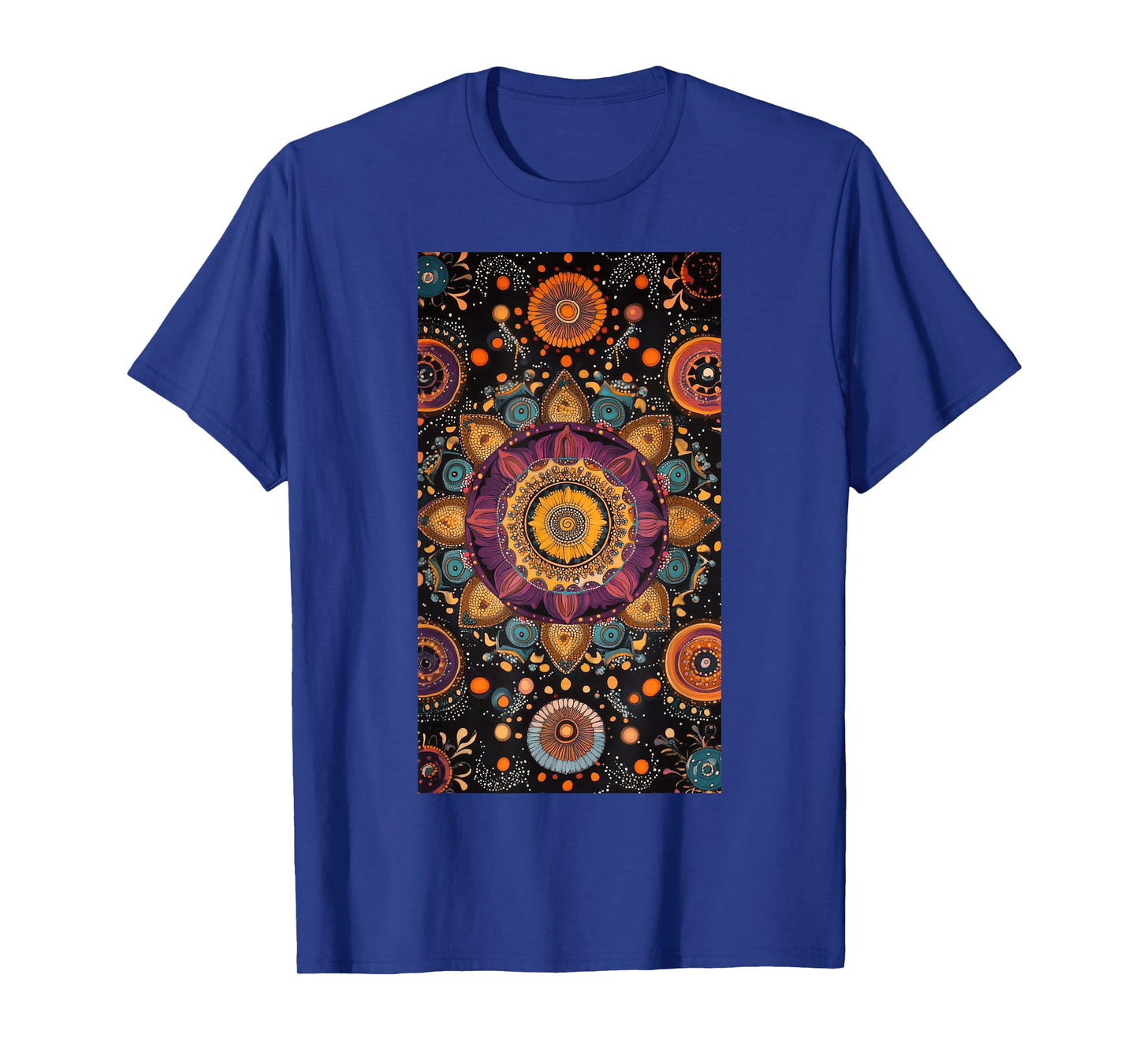 Geometric Mandala Patterns Bohemian Psychedelic T-Shirt