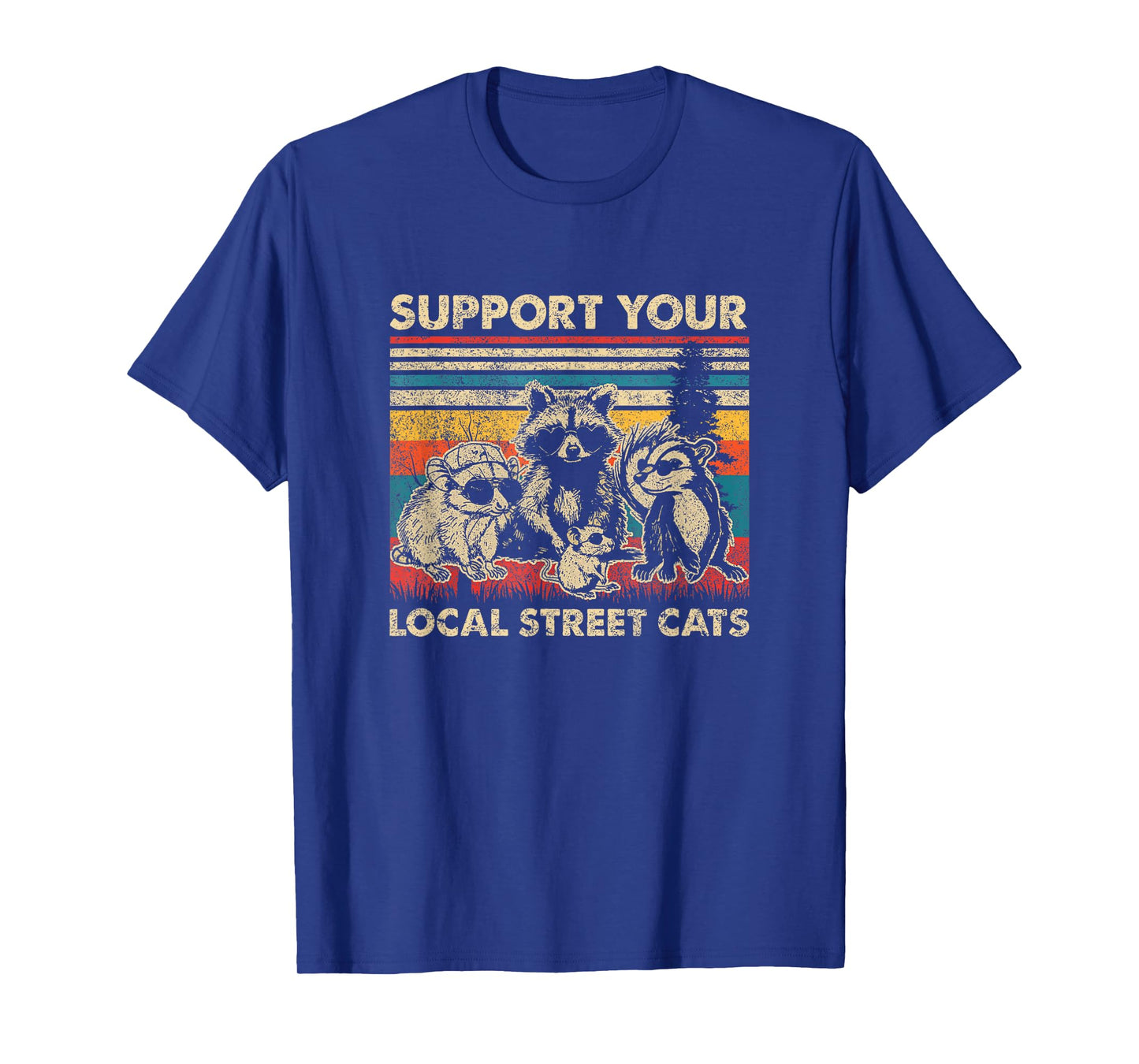 Support Local Street Cats Team Trash Opossum Raccoon Rat T-Shirt