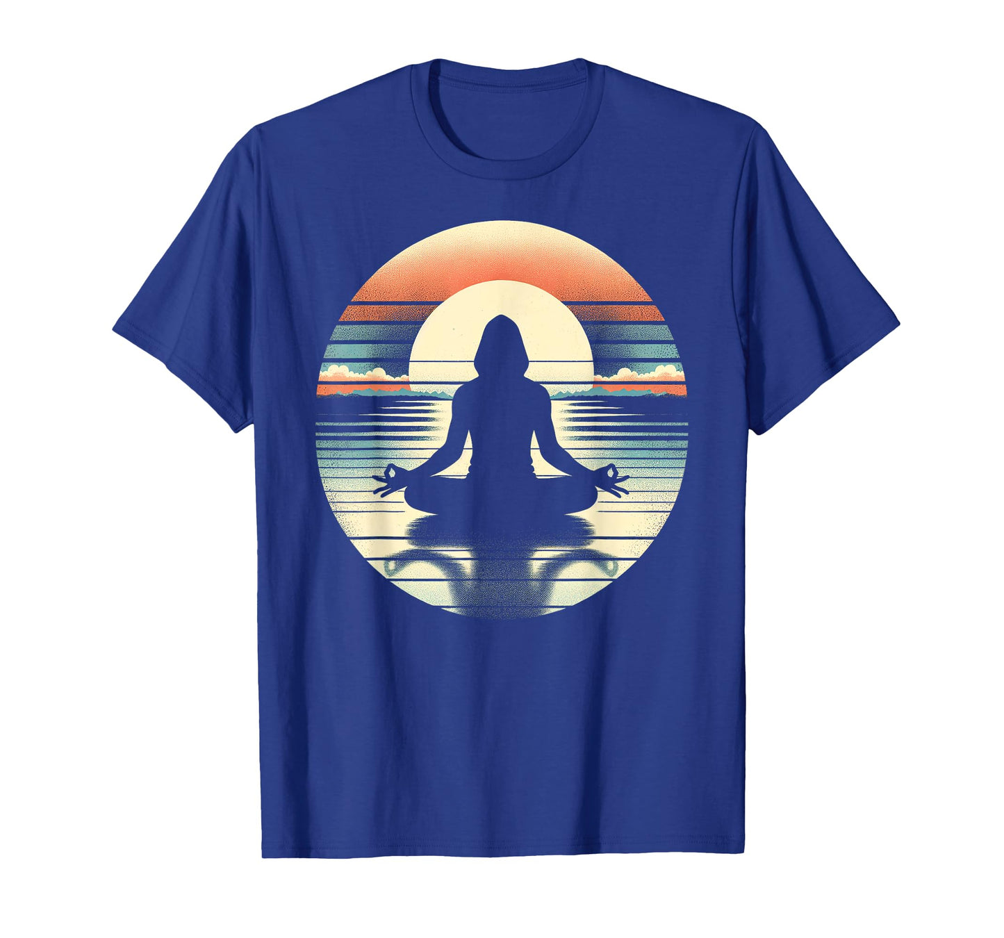 Tranquil Sunrise Yoga Pose Silhouette T-Shirt