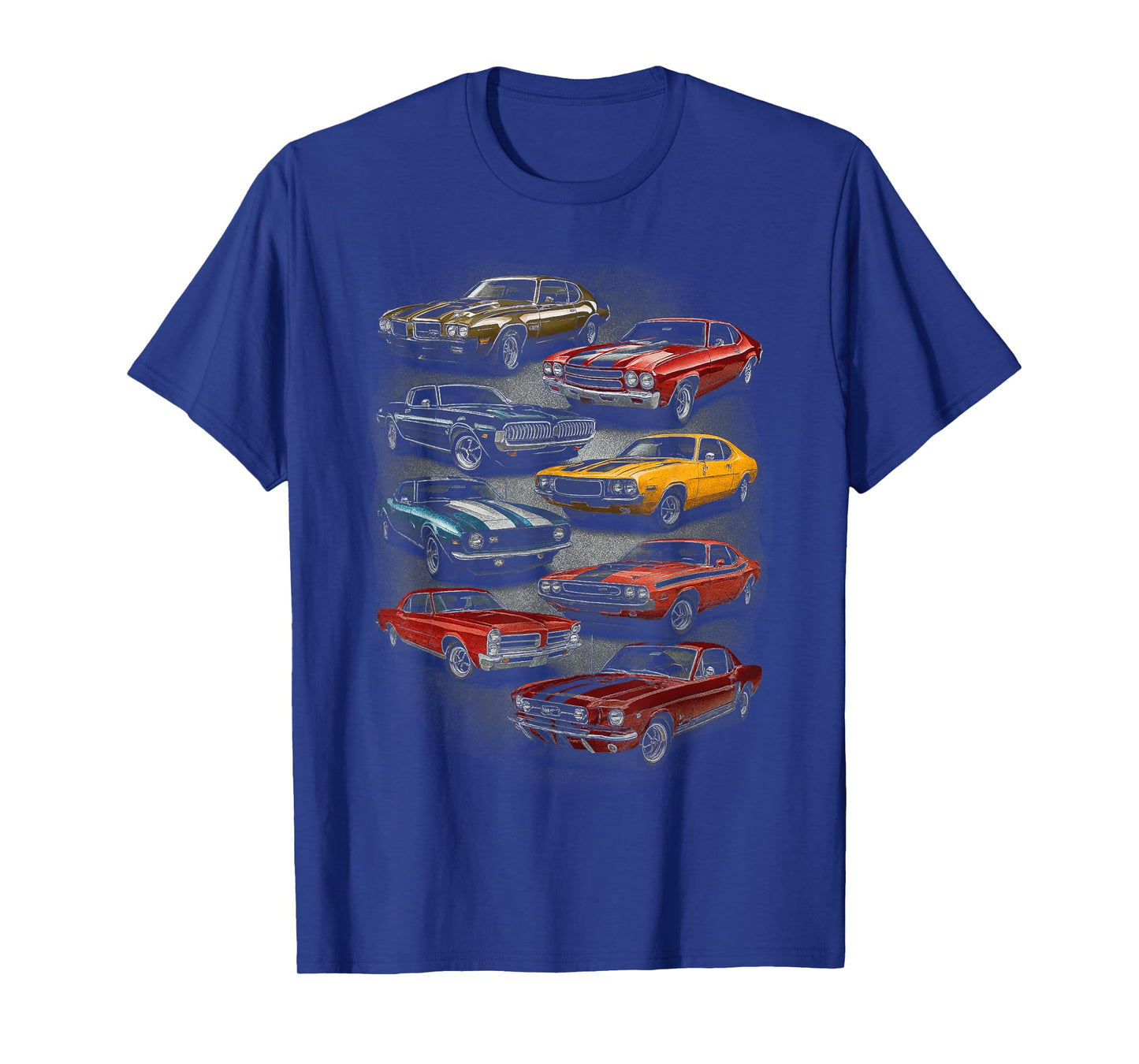 Vintage American Iconic Classic Muscle Car Retro Artwork T-Shirt