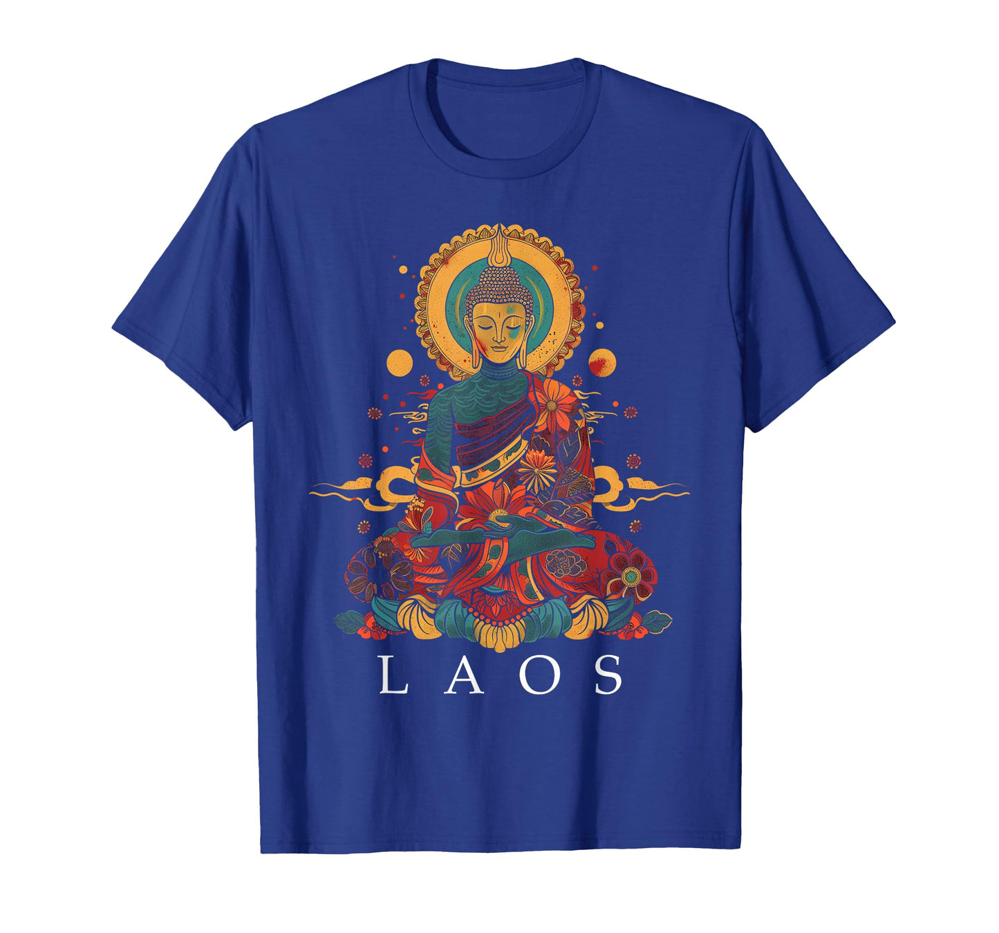 Laos Buddha Vintage Buddhist Souvenir T-Shirt