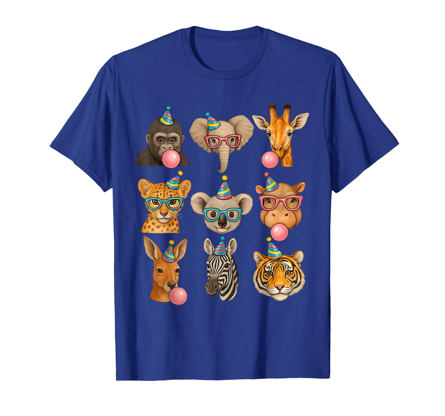 Zoo Animals Wildlife Safari Jungle Birthday Party Boys Girls T-Shirt