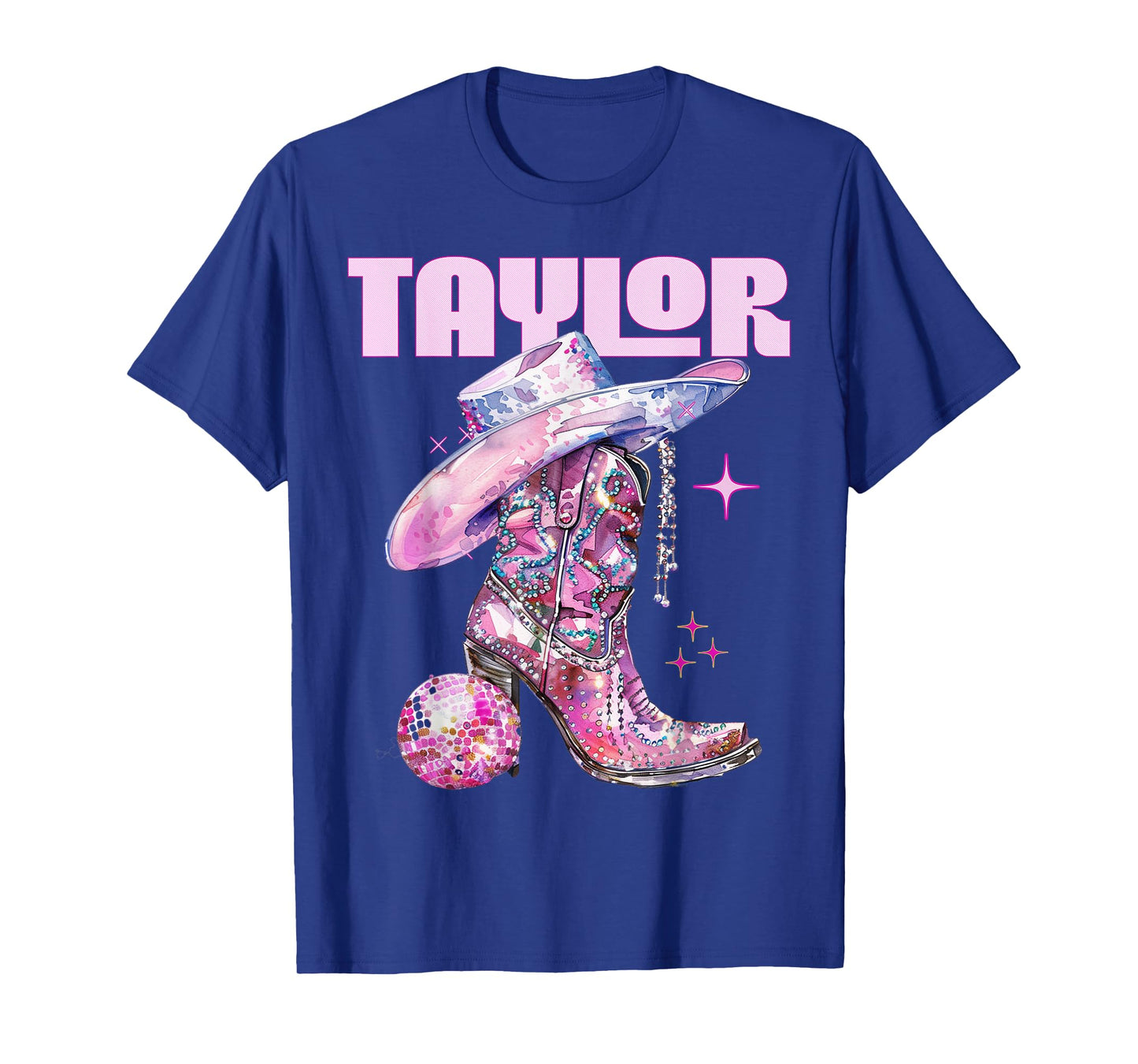 Taylor Outfit Cowgirl Boots Youth Women Teen Girls Name T-Shirt