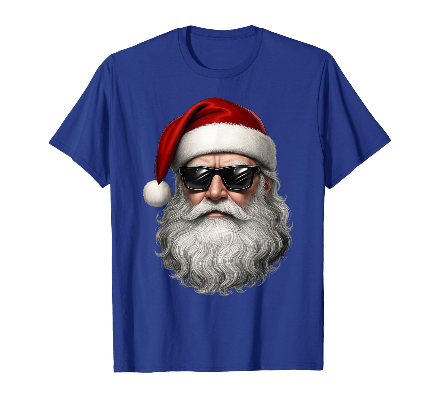 Santa Face Retro Sunglasses Funny Christmas Pajama Mens Boys T-Shirt
