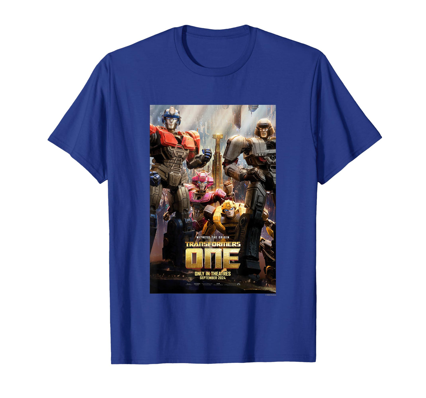 Transformers One Witness The Origin Movie Poster Vintage T-Shirt