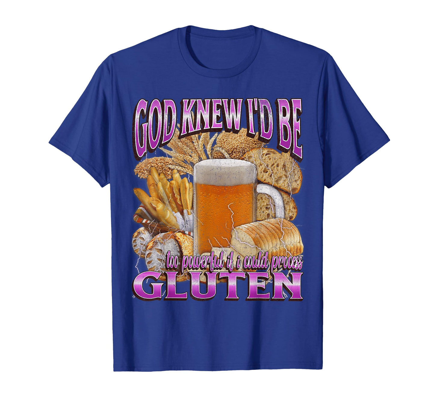 Gluten Intolerant Funny Celiac Disease Meme Bootleg Graphic T-Shirt