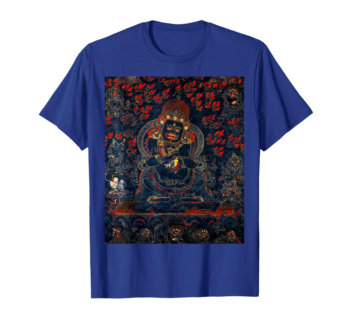 Mahakala Protector Tibetan Buddhist Thangka Mandala Buddhism T-Shirt