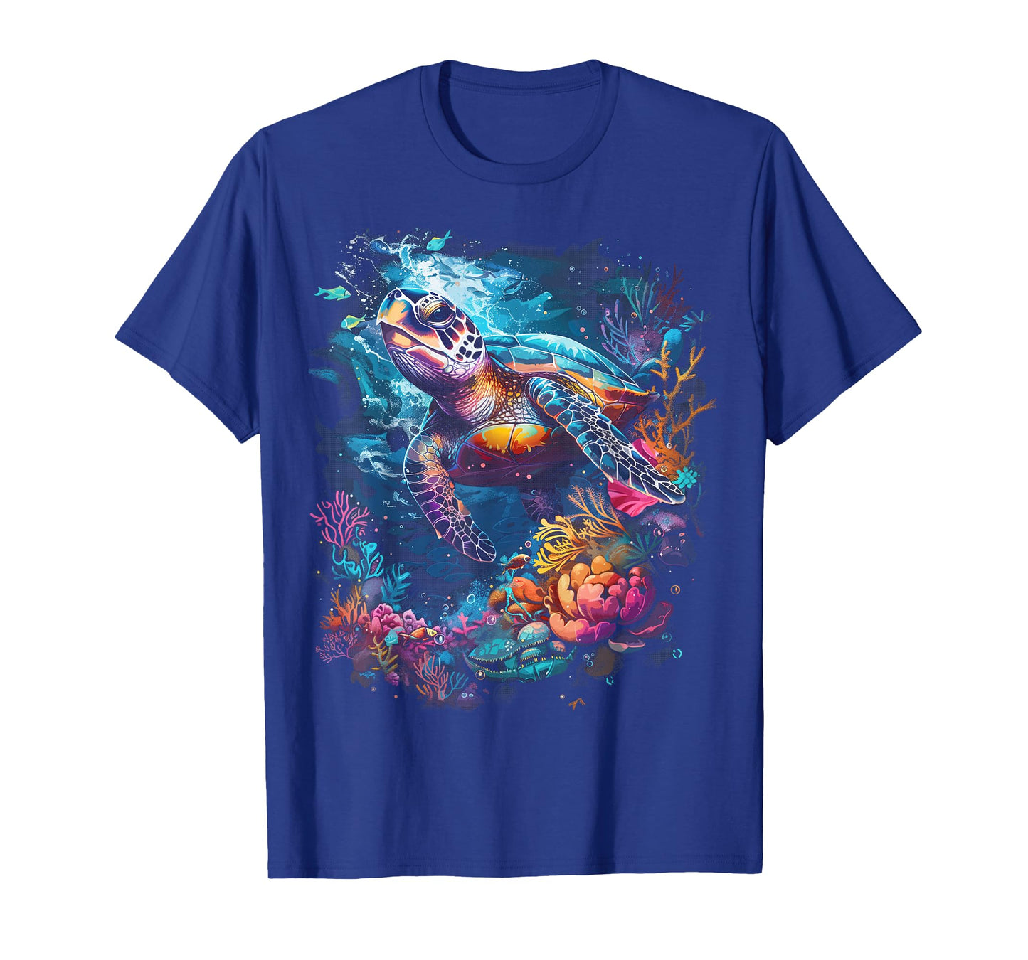 Sea Turtle Beach Lover Ocean Animal Graphic Novelty Womens T-Shirt