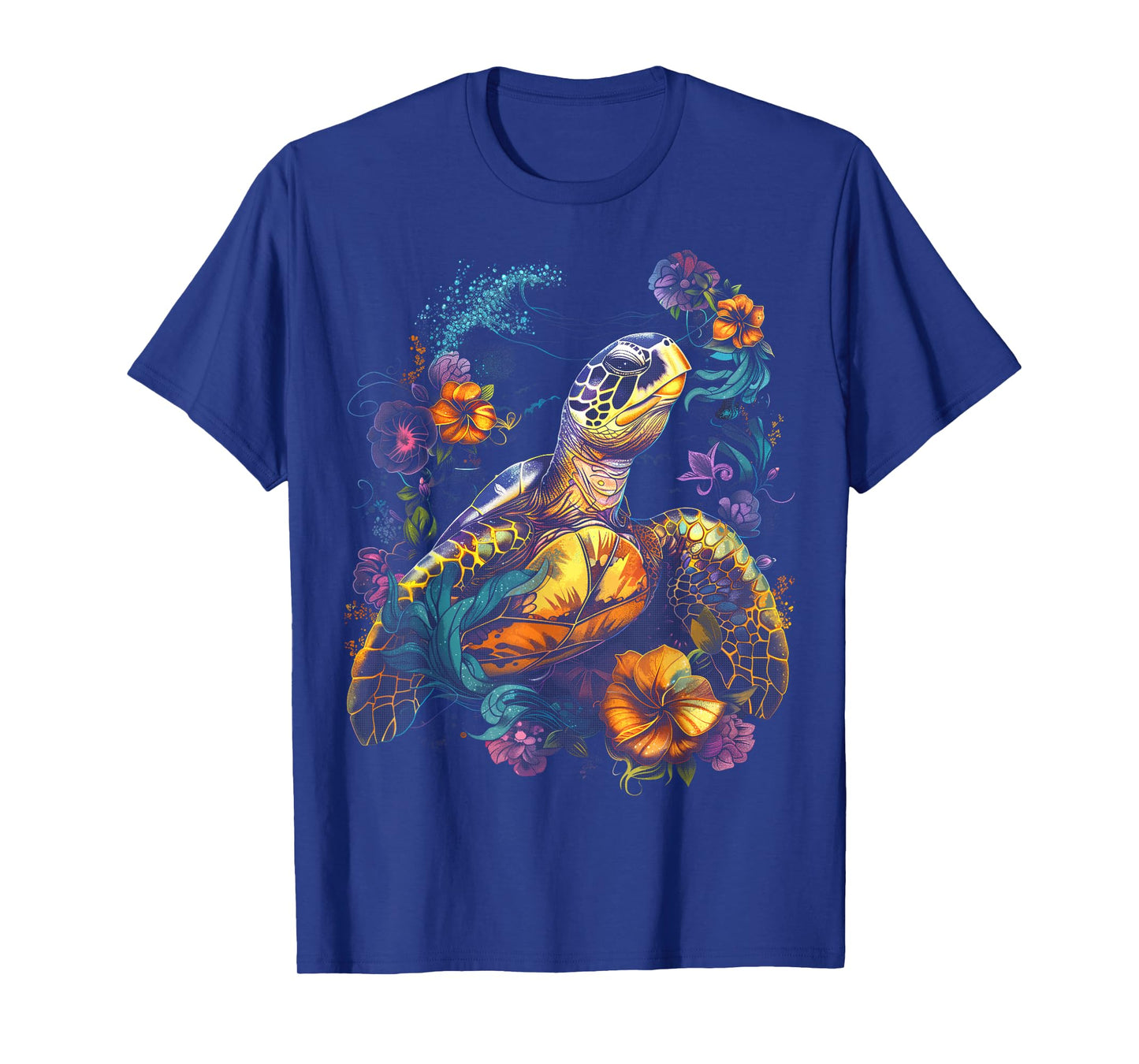 Sea Turtle Beach Lover Ocean Animal Graphic Novelty Womens T-Shirt