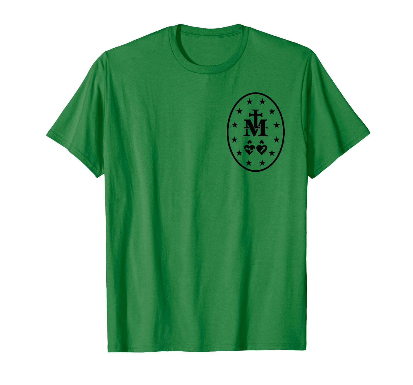 Miraculous Medal T-Shirt Catholic Virgin Mary Sacred Heart T-Shirt