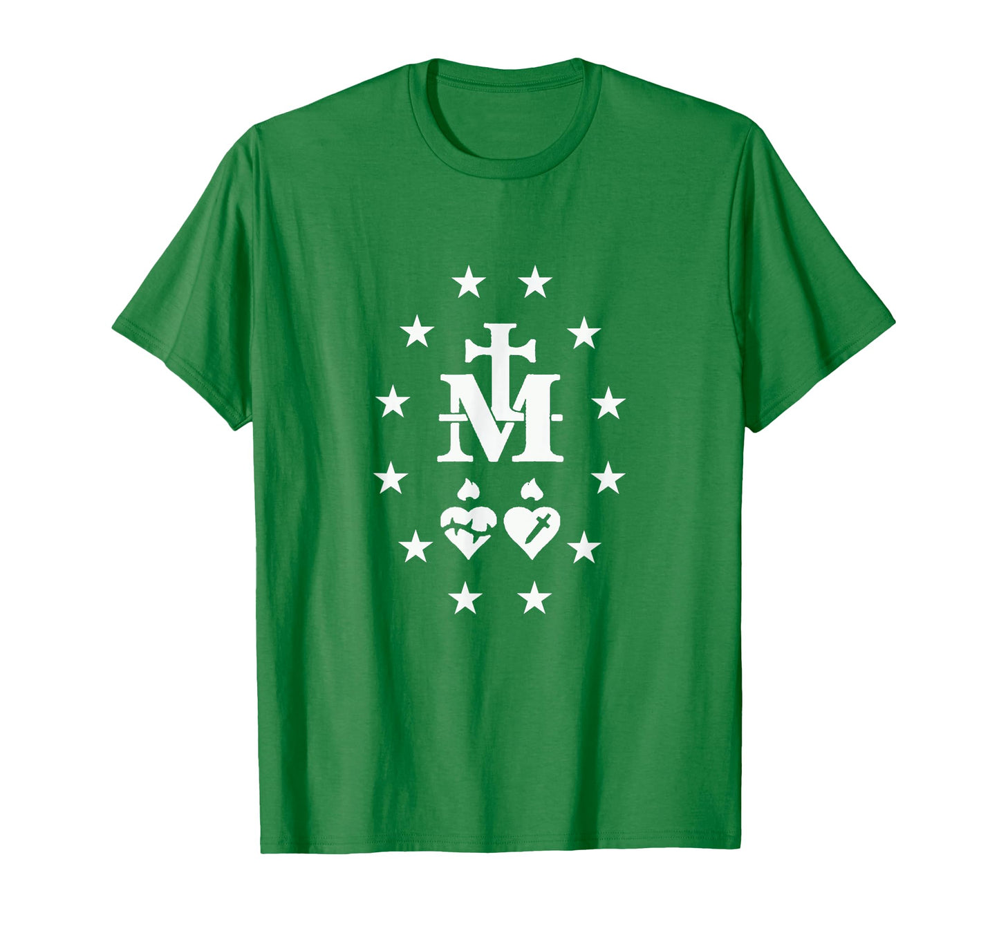 Miraculous Medal T-Shirt Catholic Virgin Mary Sacred Heart T-Shirt